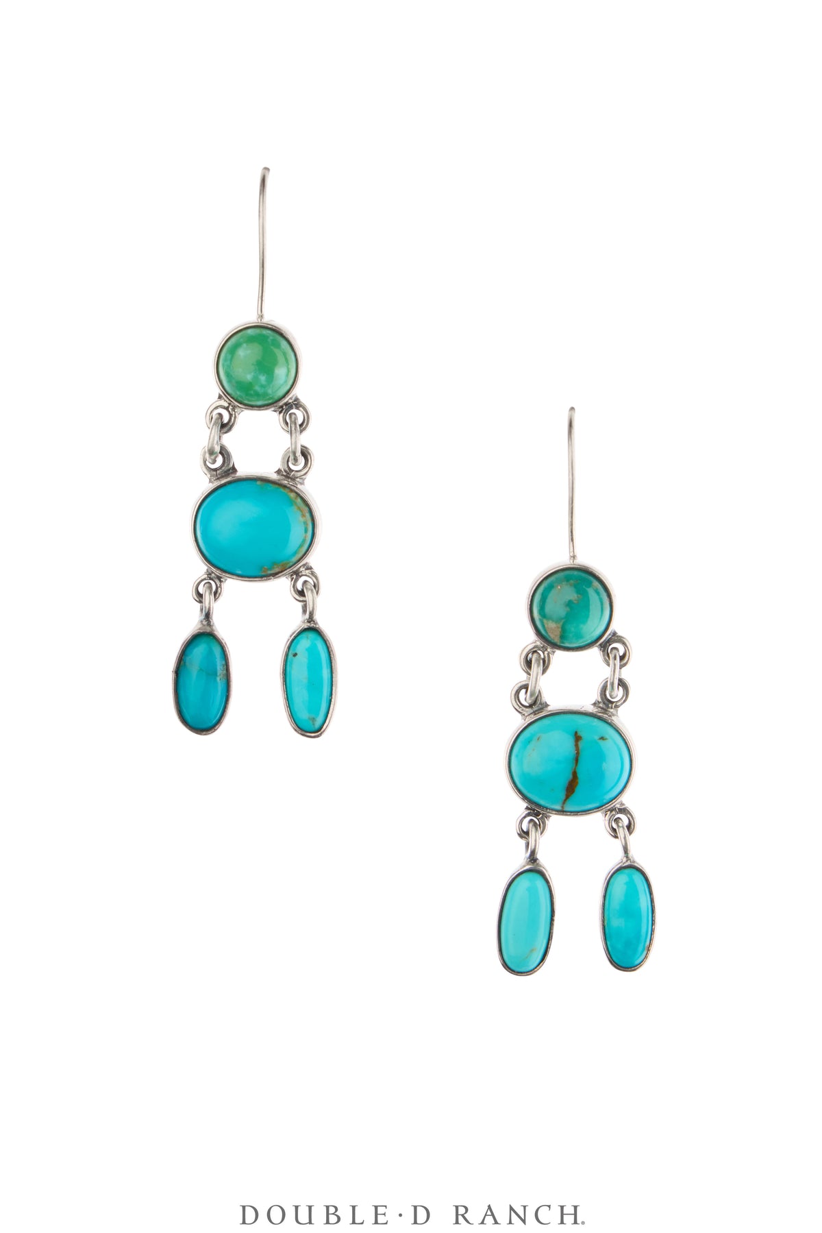 Earrings, Federico, Drop, Turquoise, Hallmark, Contemporary, 2198