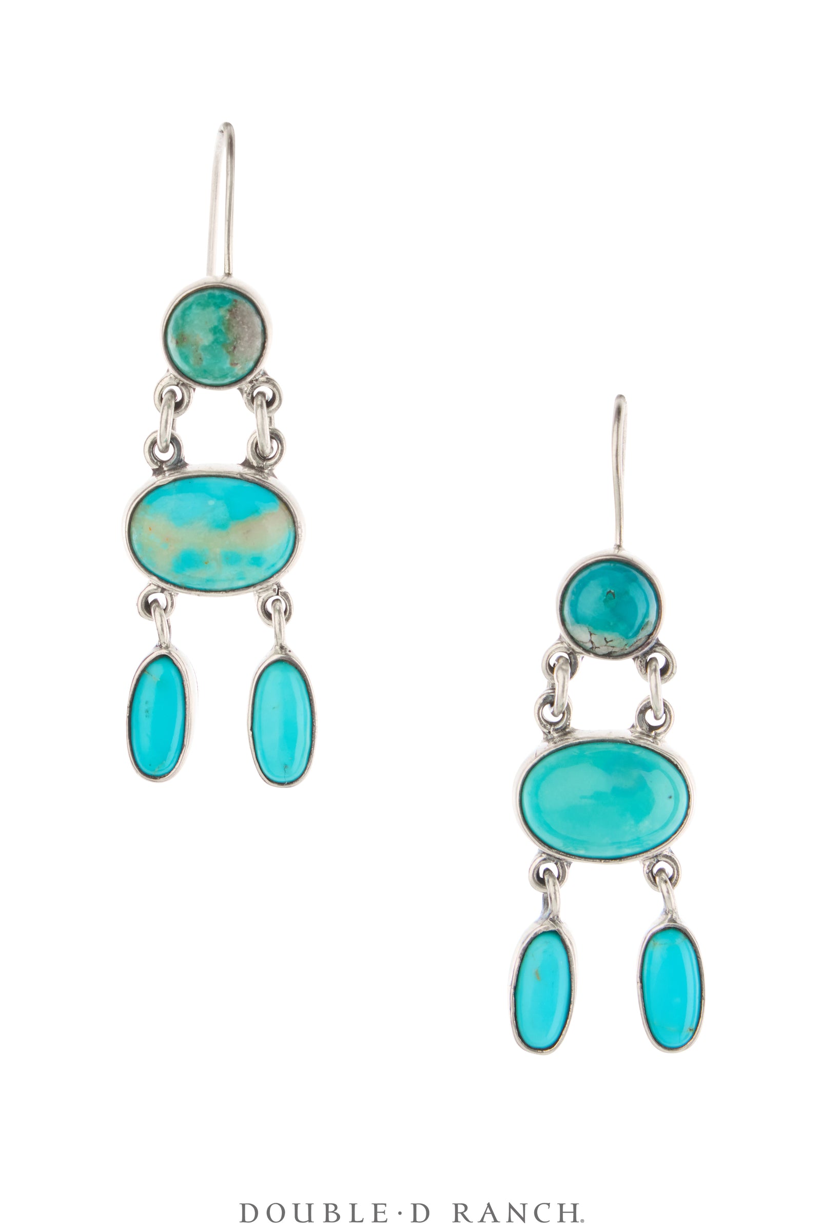 Earrings, Federico, Drop, Turquoise, Hallmark, Contemporary, 2199