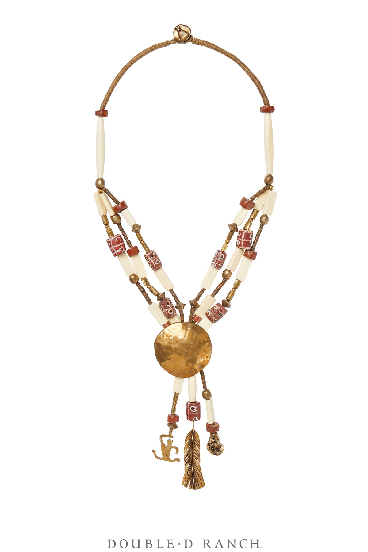 Necklace, Mummy's Bundle, Collar, Antique Trade Beads, Hallmark, Vintage, 3306