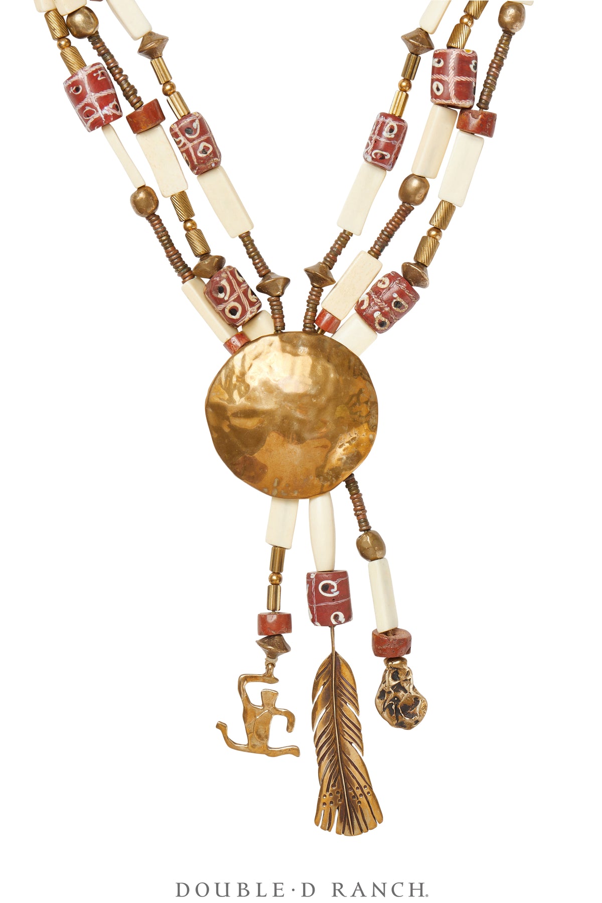 Necklace, Mummy's Bundle, Collar, Antique Trade Beads, Hallmark, Vintage, 3306