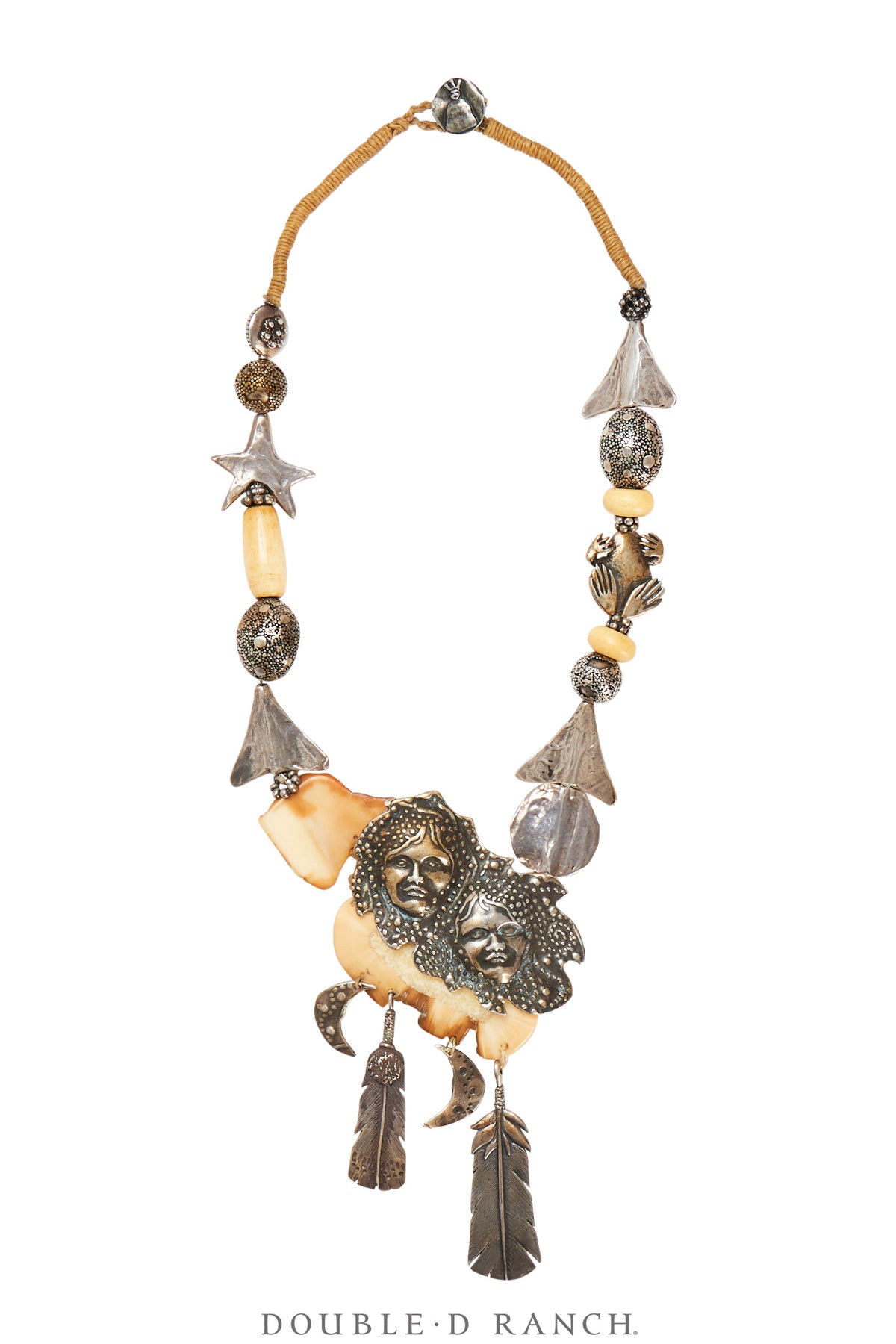 Necklace, Mummy's Bundle, Statement, Faces of the Moon, Hallmark, Vintage, 3309