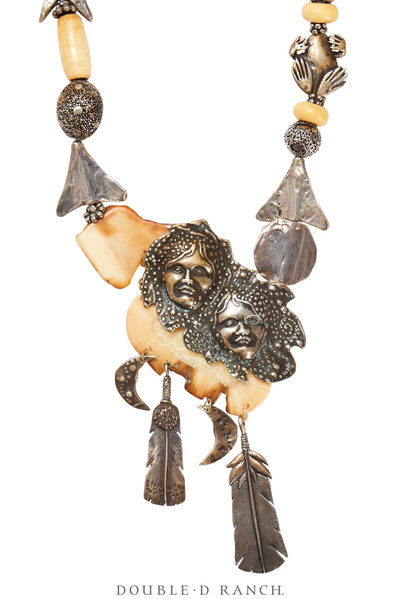 Necklace, Mummy's Bundle, Statement, Faces of the Moon, Hallmark, Vintage, 3309