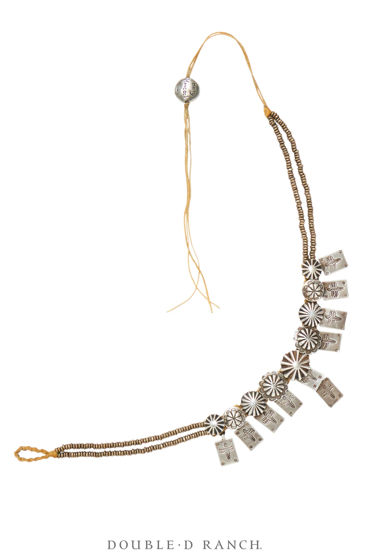 Necklace, Mummy's Bundle, Choker, Conchos & Dragonfly Tabs, Hallmark, Vintage, 3312