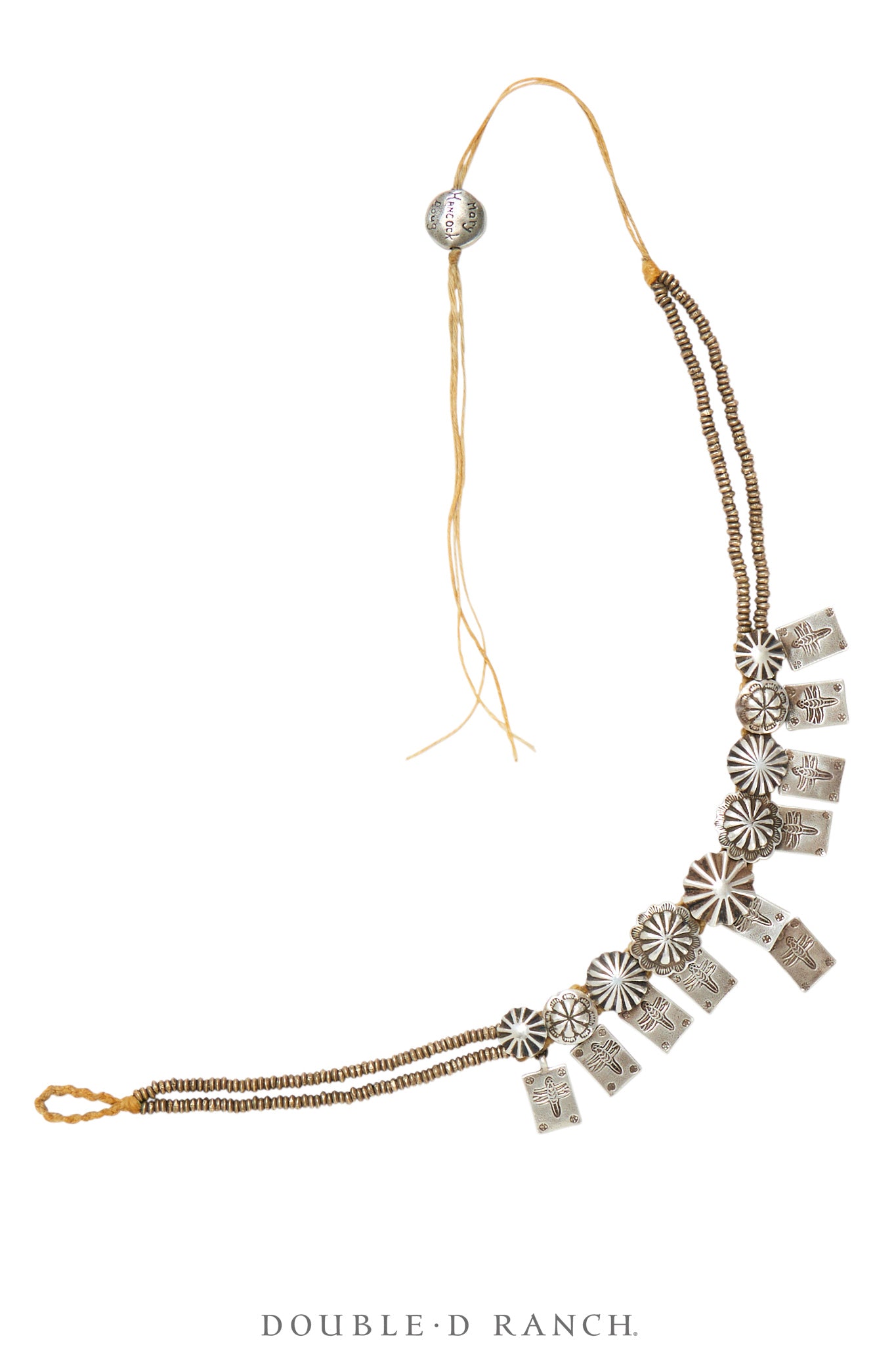 Necklace, Mummy's Bundle, Choker, Conchos & Dragonfly Tabs, Hallmark, Vintage, 3312