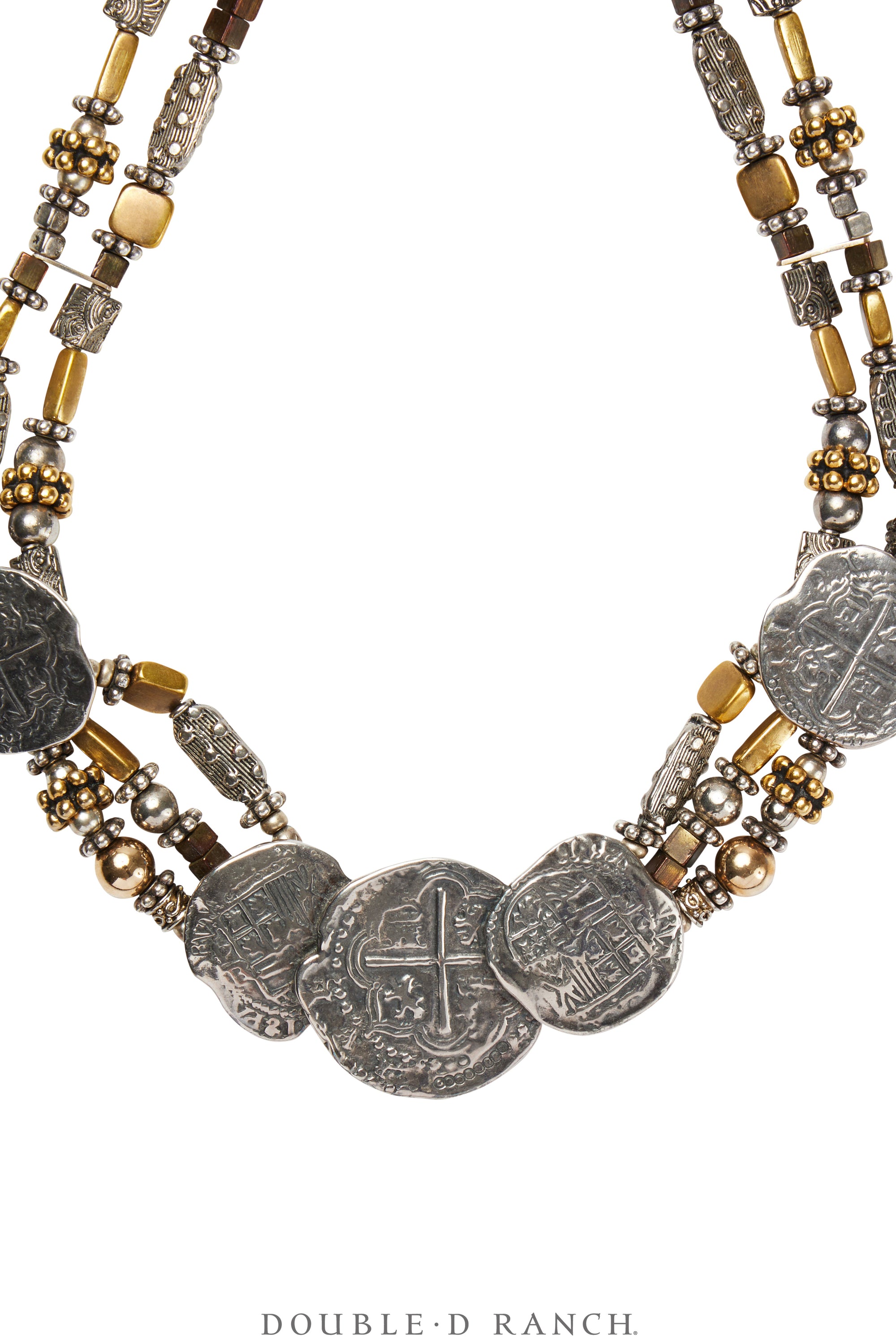 Necklace, Mummy's Bundle, Choker, Ancient Coins, Hallmark, Vintage, 3397