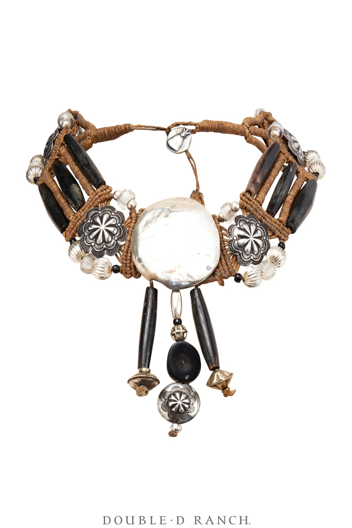 Necklace, Mummy's Bundle, Choker, Hairpipe, Hallmark, Vintage, 3444