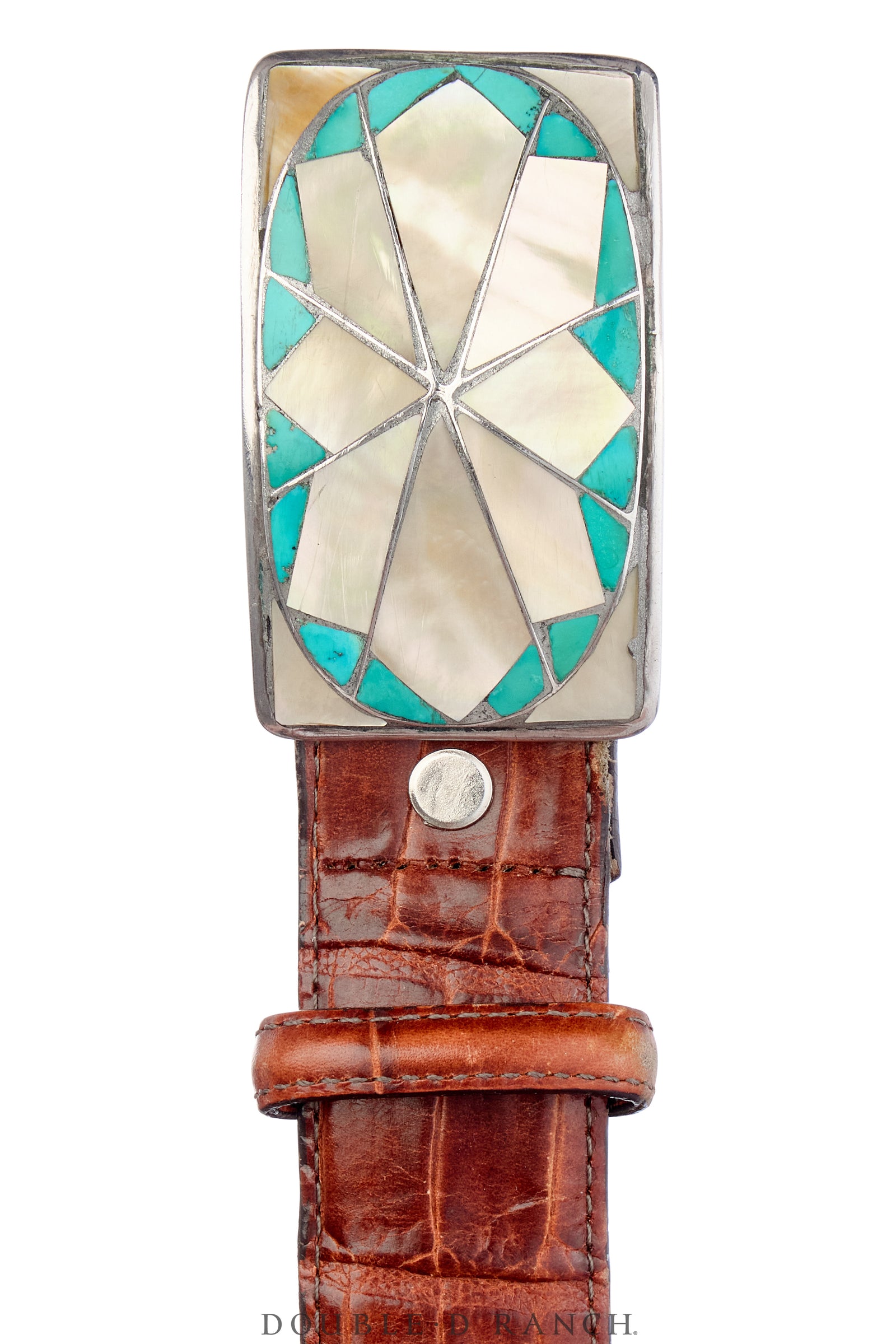 Belt & Bolo Set, Inlay, Multi-Stone, Vintage, 3463