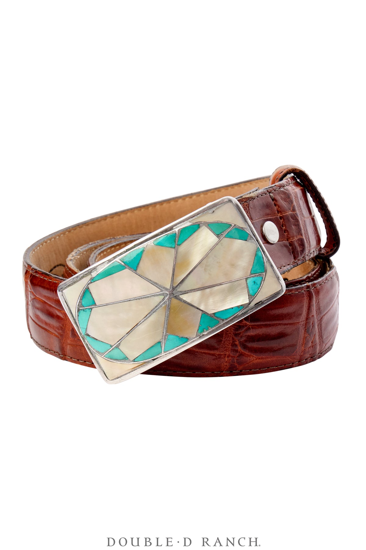 Belt & Bolo Set, Inlay, Multi-Stone, Vintage, 3463