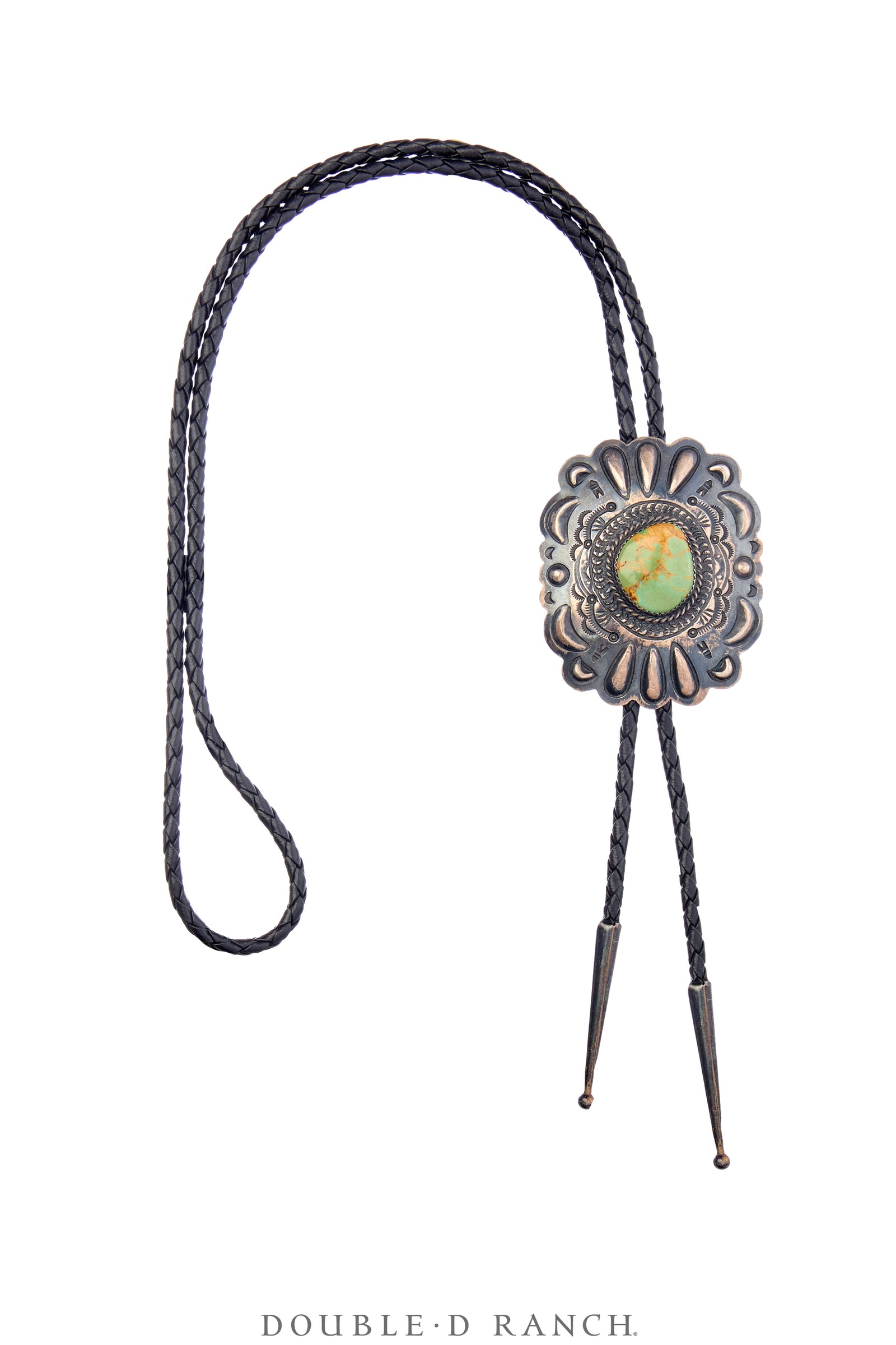 Bolo, Concho, Turquoise, Vintage, 3465