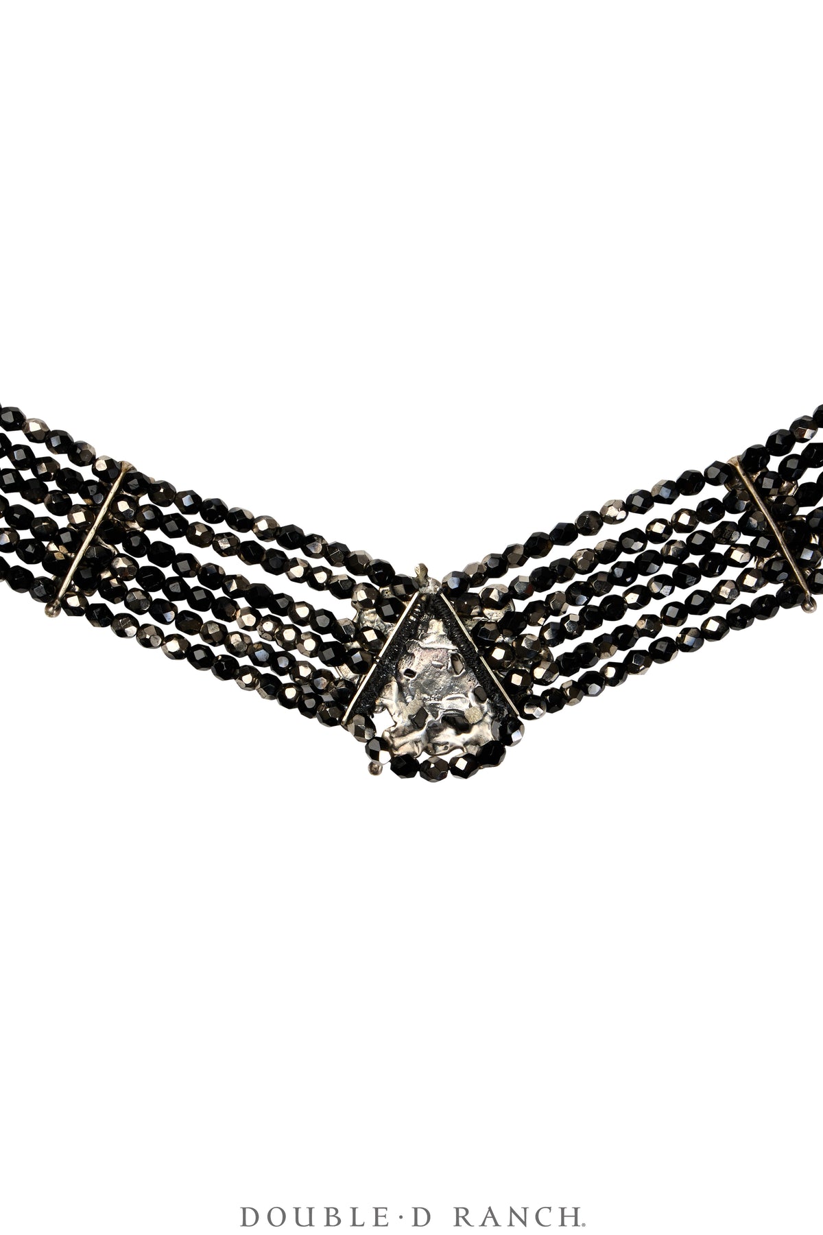 Necklace, Mummy's Bundle, Collar, Jet Faceted, Frog Fetish, Hallmark, Vintage, 3467