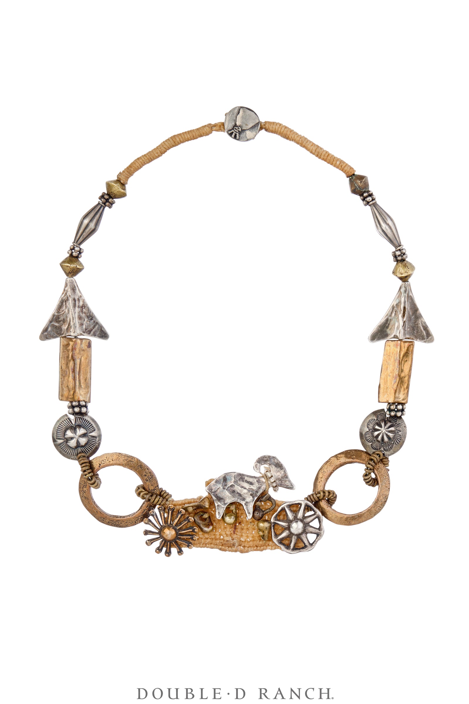 Necklace, Mummy's Bundle, Collar, Ram With Sacred Fetishes, Hallmark, Vintage, 3491