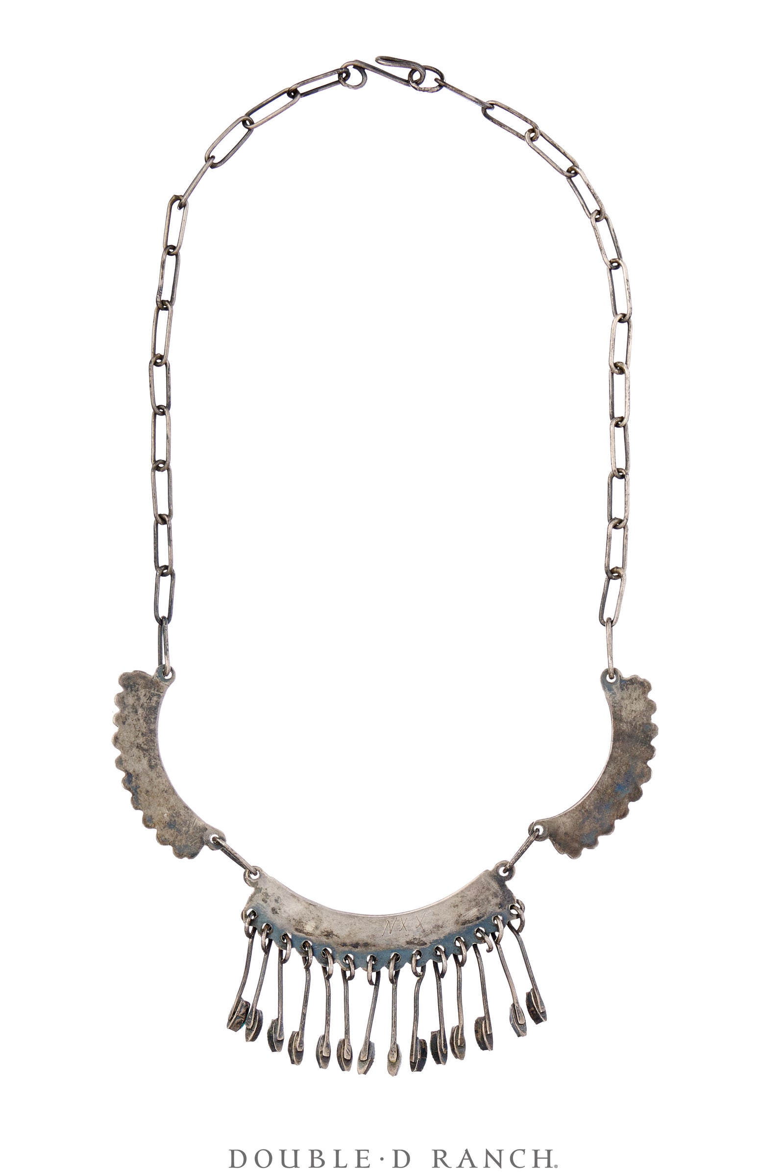 Necklace, Princess, Turquoise, Zuni Needlepoint, Hallmark, Vintage, 3492