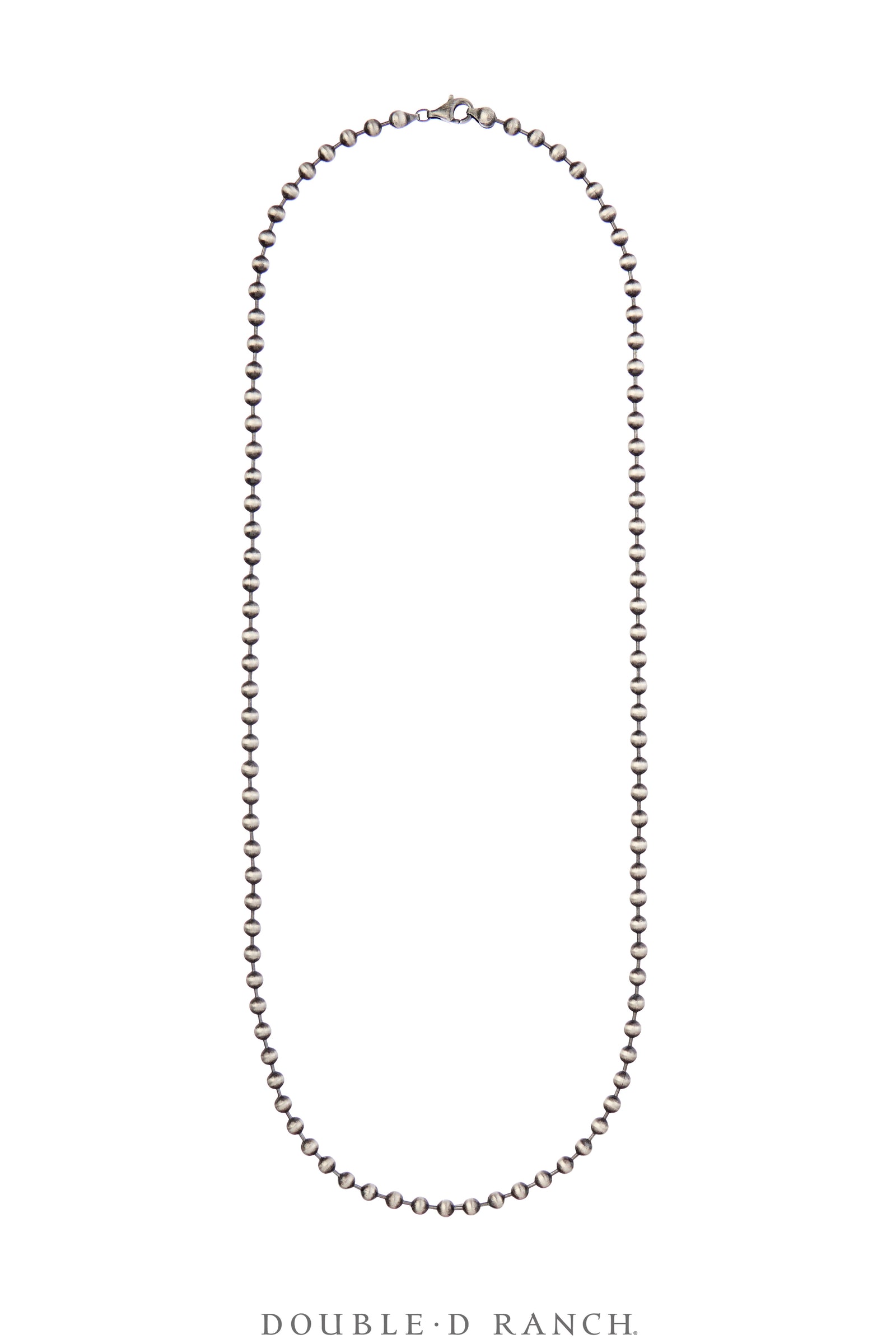 Necklace, Chain, Sterling Silver, Ball Chain, Contemporary  4mm / 28", 3505