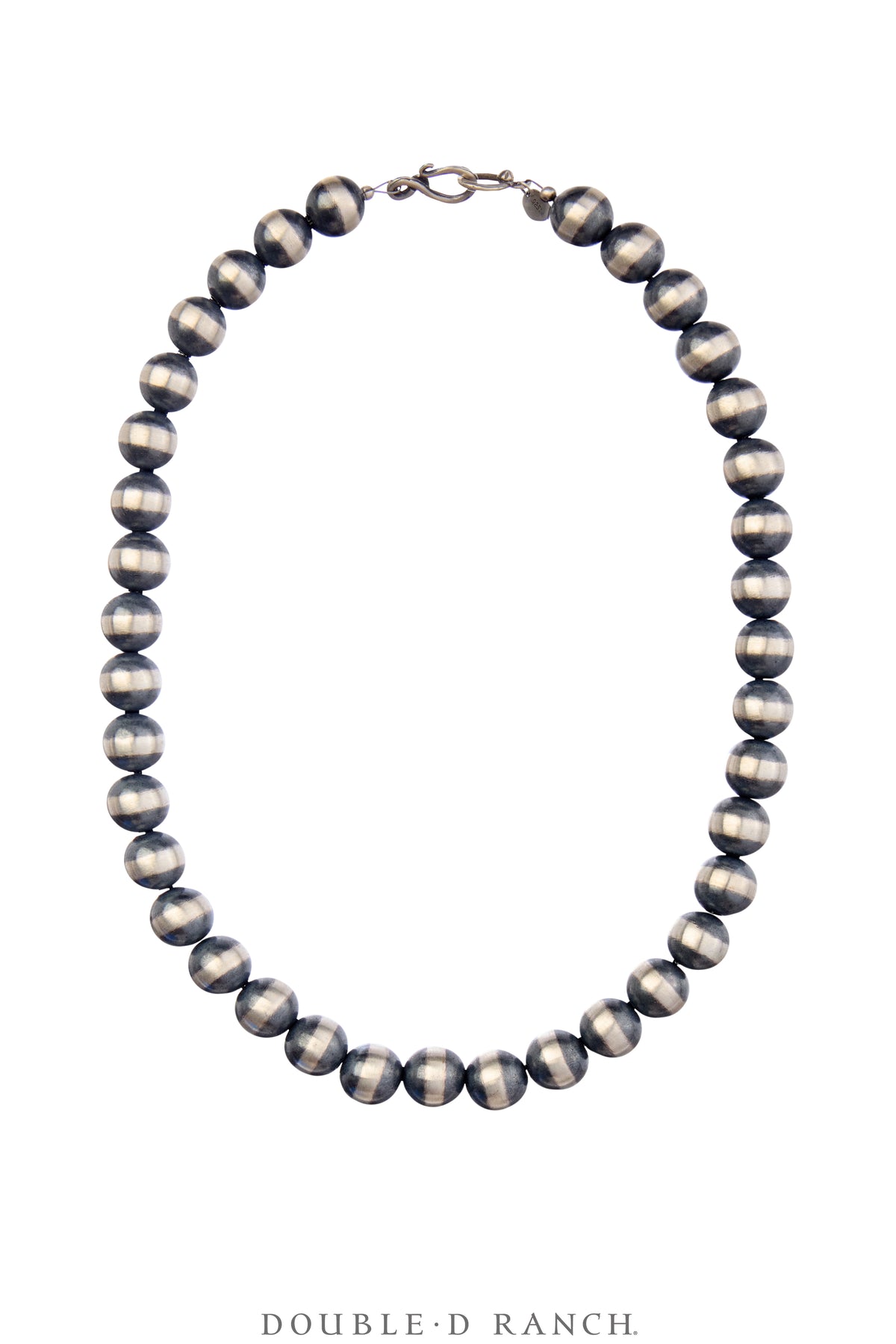 Necklace, Desert Pearl, Sterling Silver, Contemporary, 12mm / 18", 3564