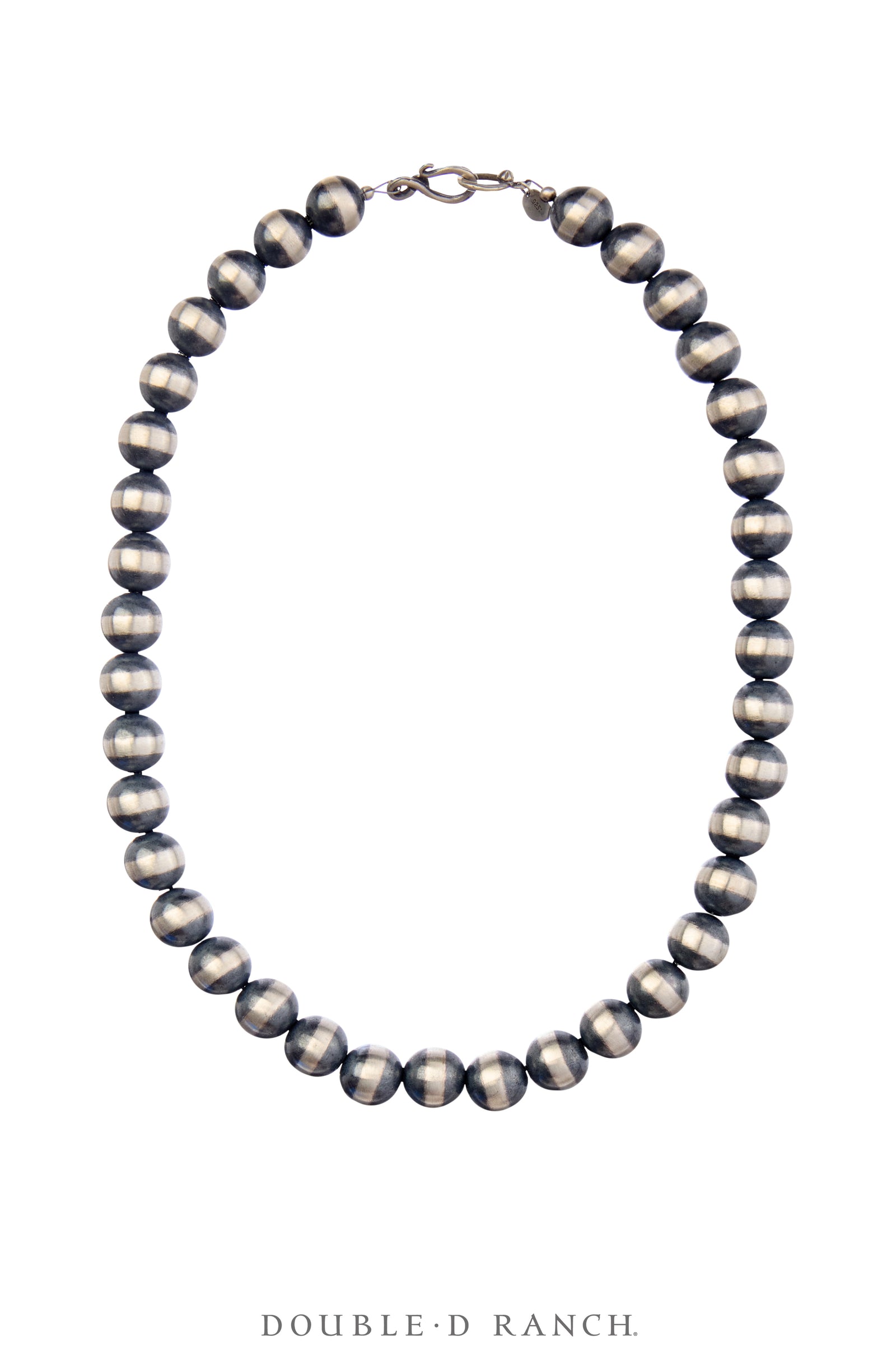 Necklace, Desert Pearl, Sterling Silver, Contemporary, 12mm / 18", 3564