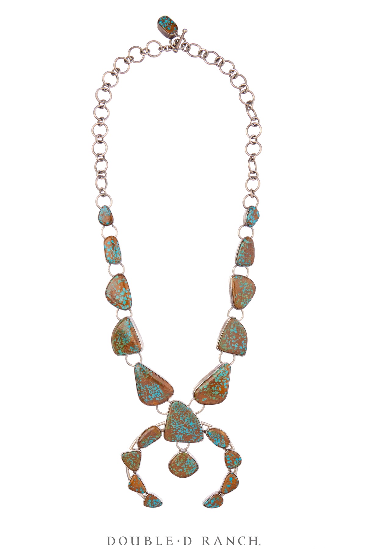 Necklace, Squash Blossom, Turquoise, Carmel Matrix, Beautiful Balance, Hallmark, Contemporary, 3576