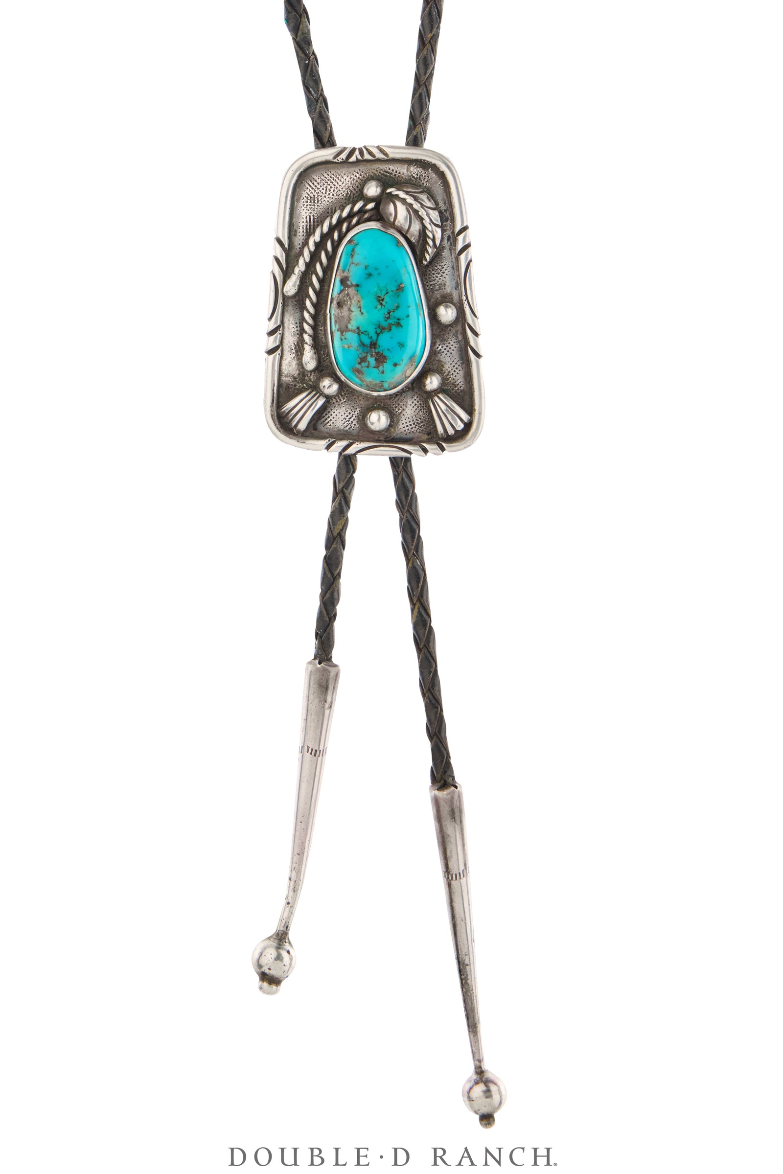 Bolo, Natural Stone, Turquoise, Vintage, 3707