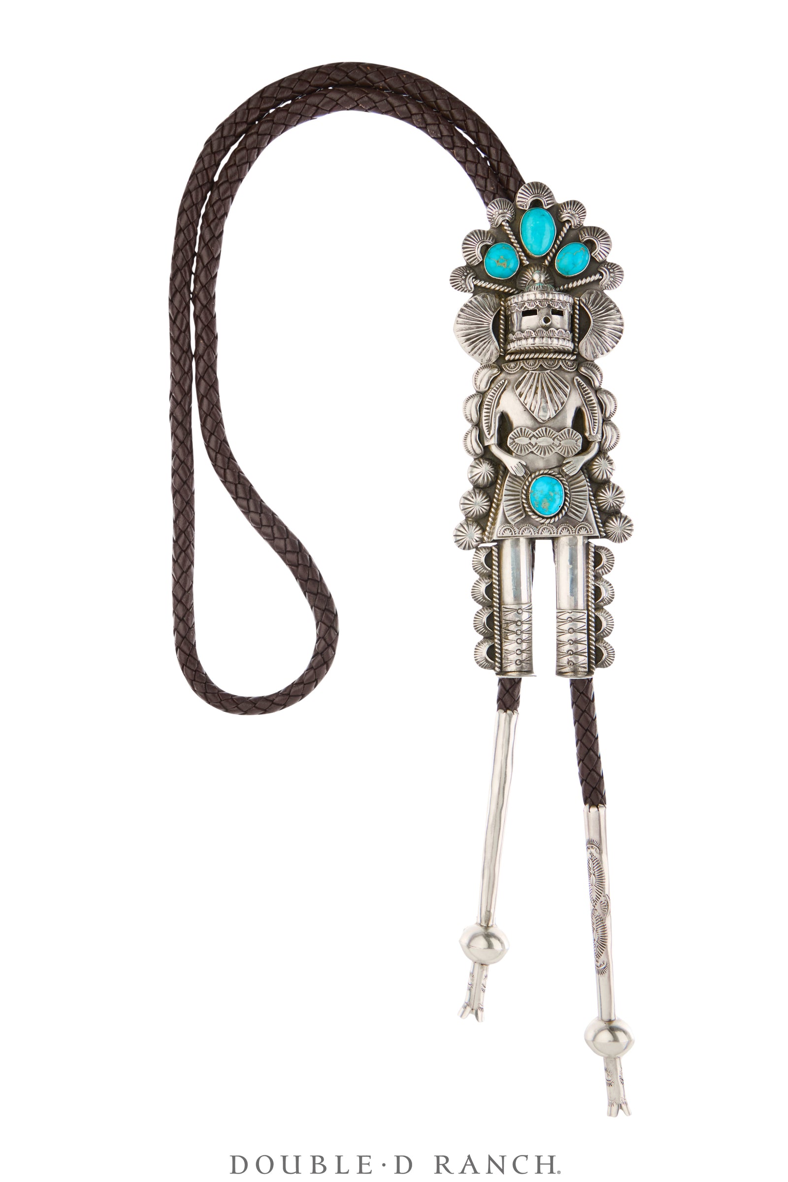 Bolo, Novelty, Turquoise, Kachina, Hallmark, Vintage, 3711