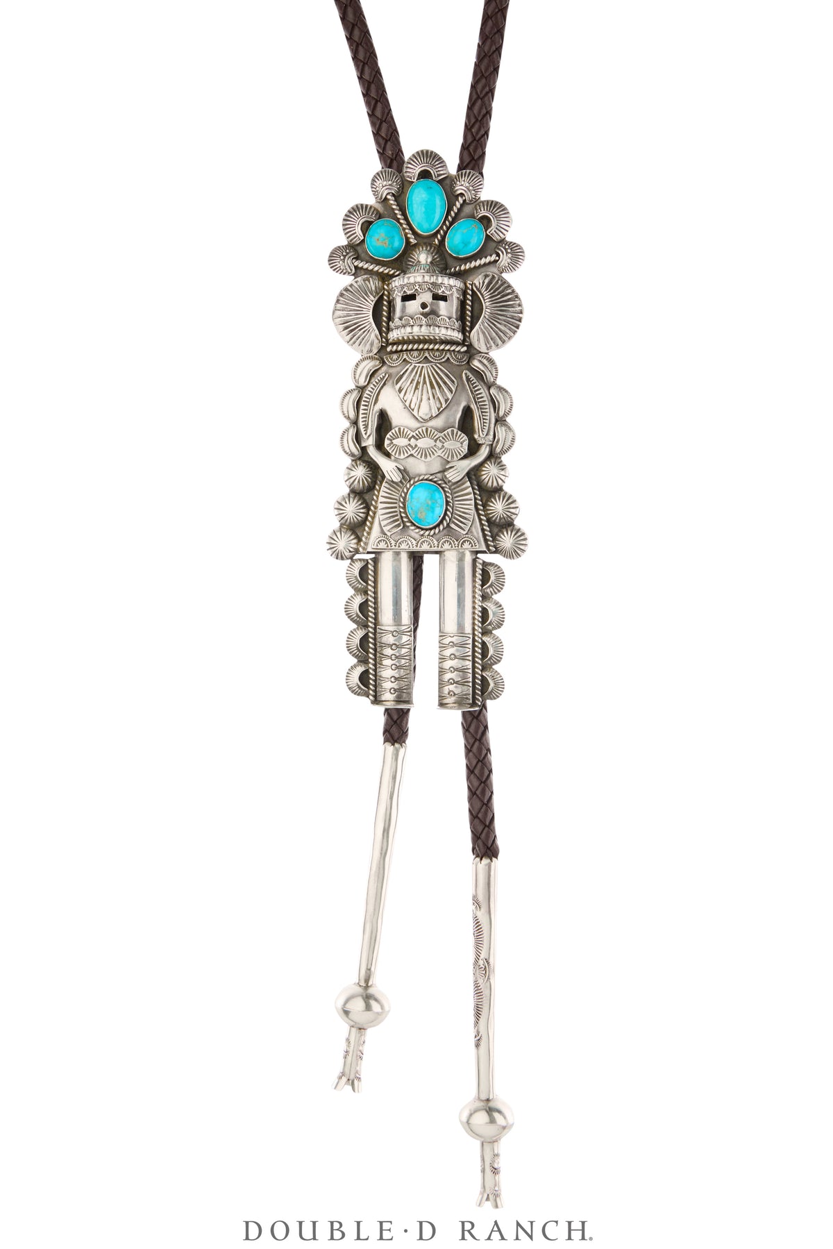 Bolo, Novelty, Turquoise, Kachina, Hallmark, Vintage, 3711