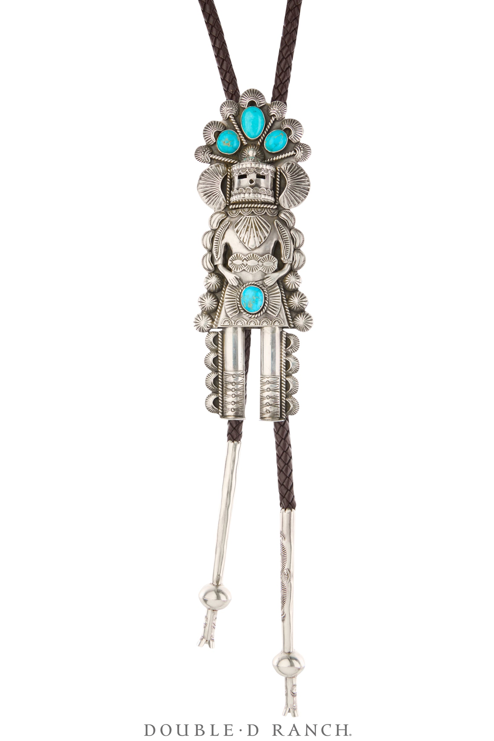 Bolo, Novelty, Turquoise, Kachina, Hallmark, Vintage, 3711