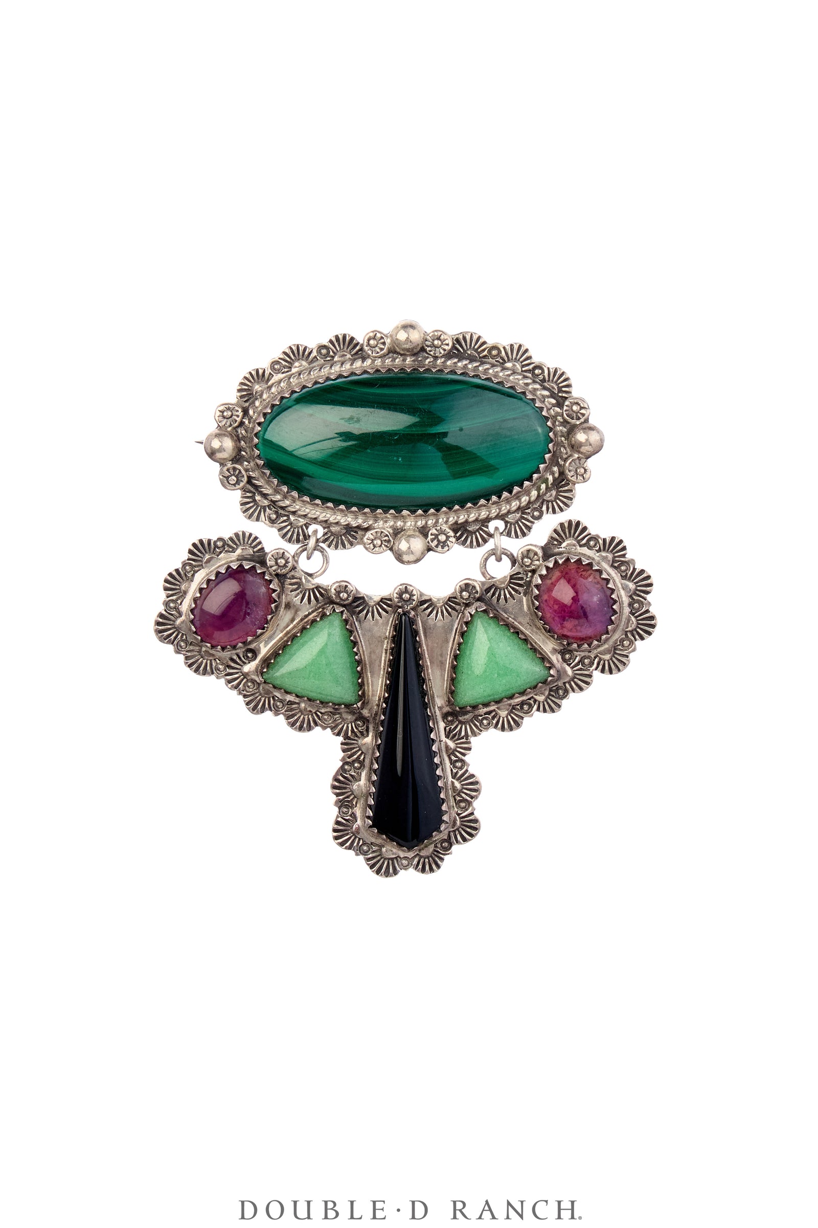 Pin, Novelty, Malachite & Jewels, Hallmark, Contemporary, 1180