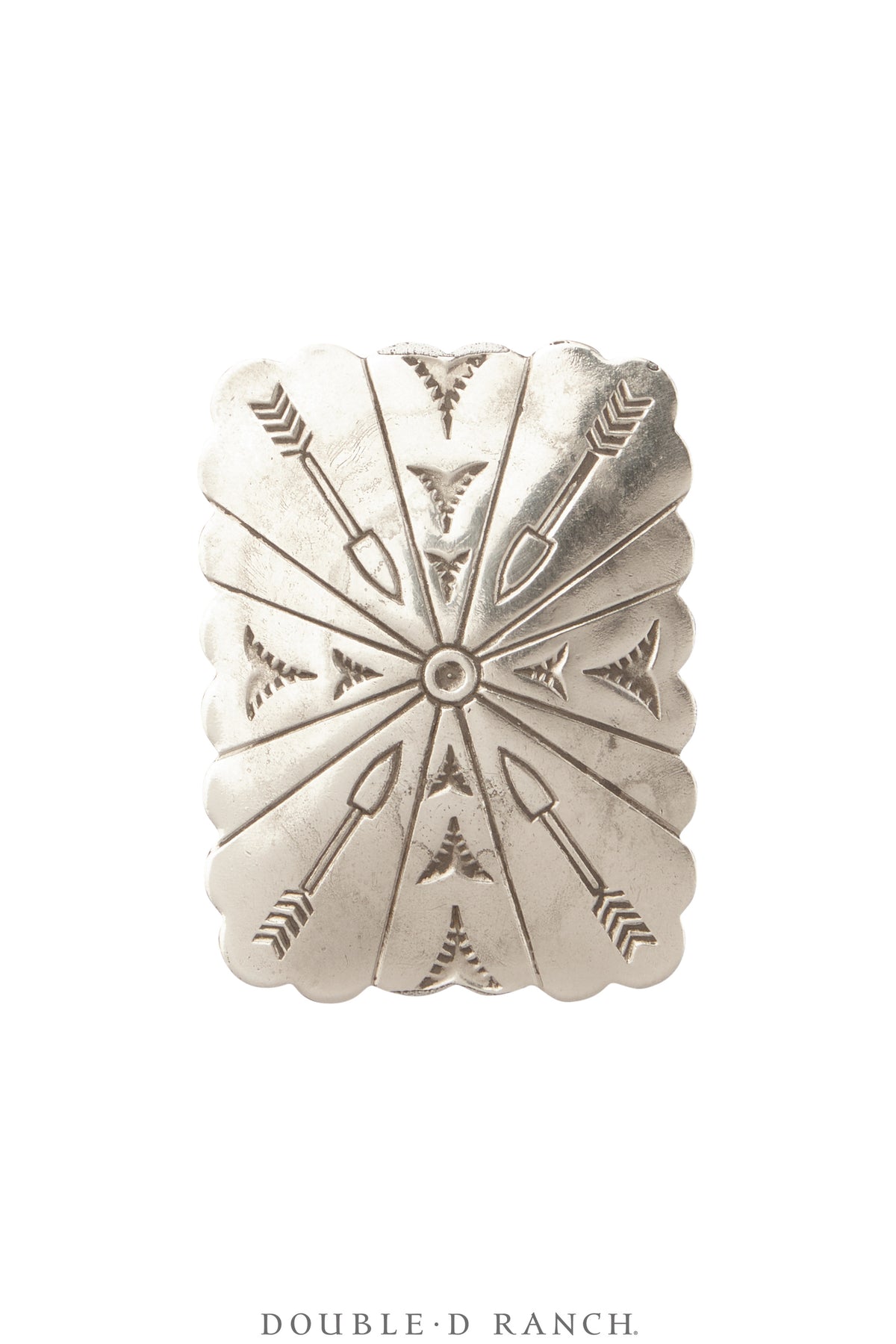 Scarf Slide, Repurposed, Concho, Up-Cycled, Vintage, 1183