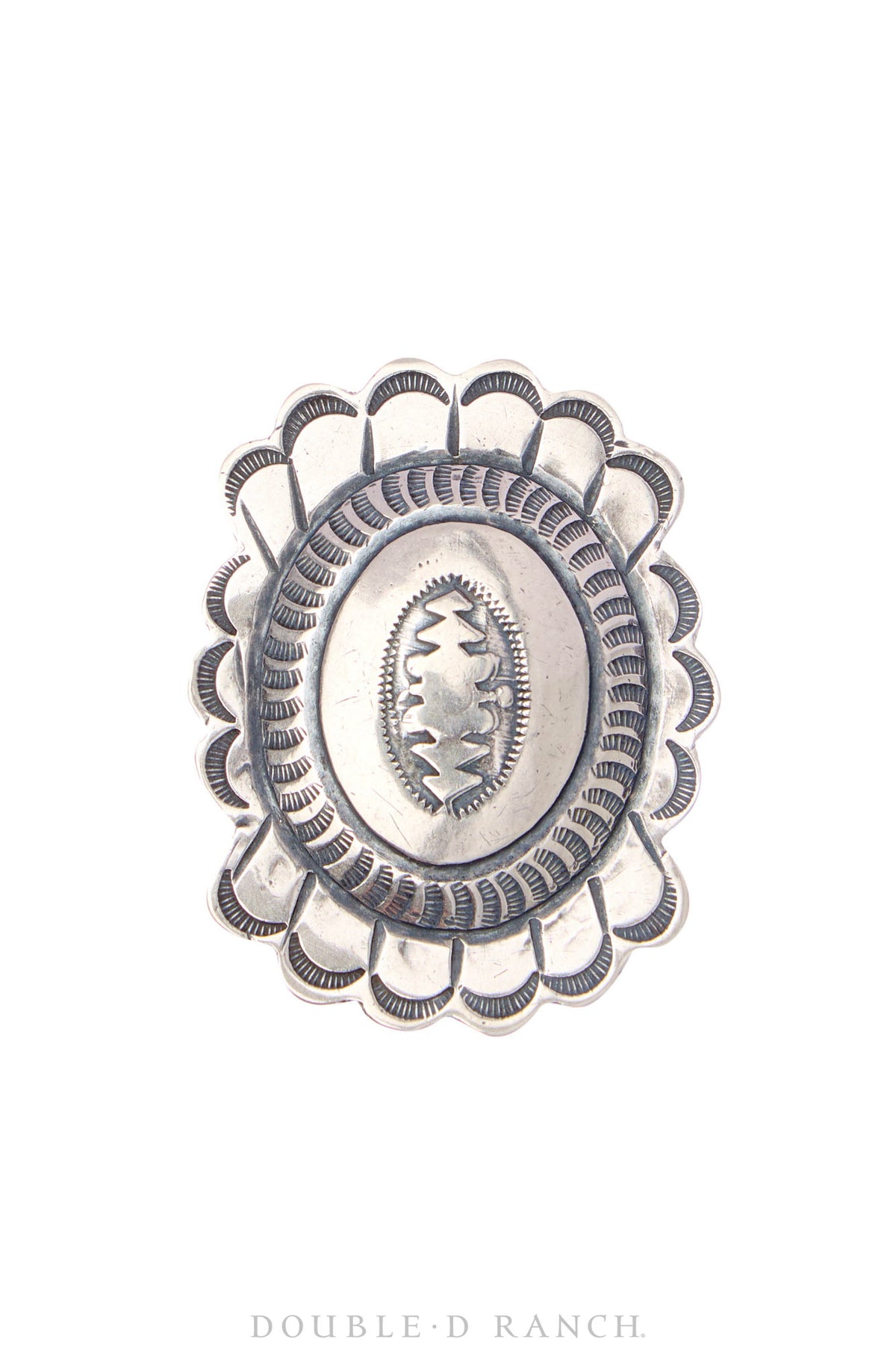 Scarf Slide, Repurposed, Concho, Up-Cycled, Vintage, 1218