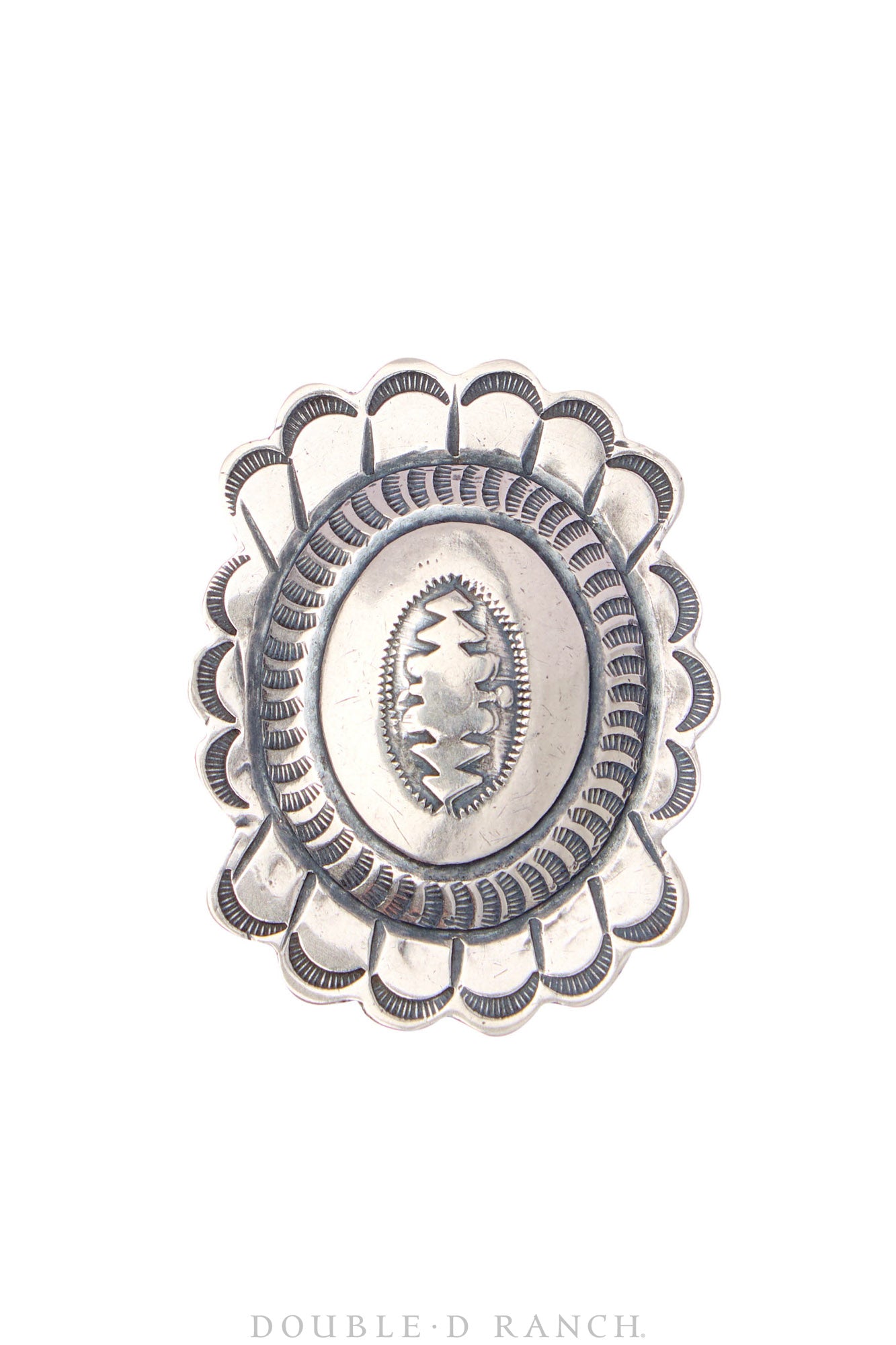 Scarf Slide, Repurposed, Concho, Up-Cycled, Vintage, 1218