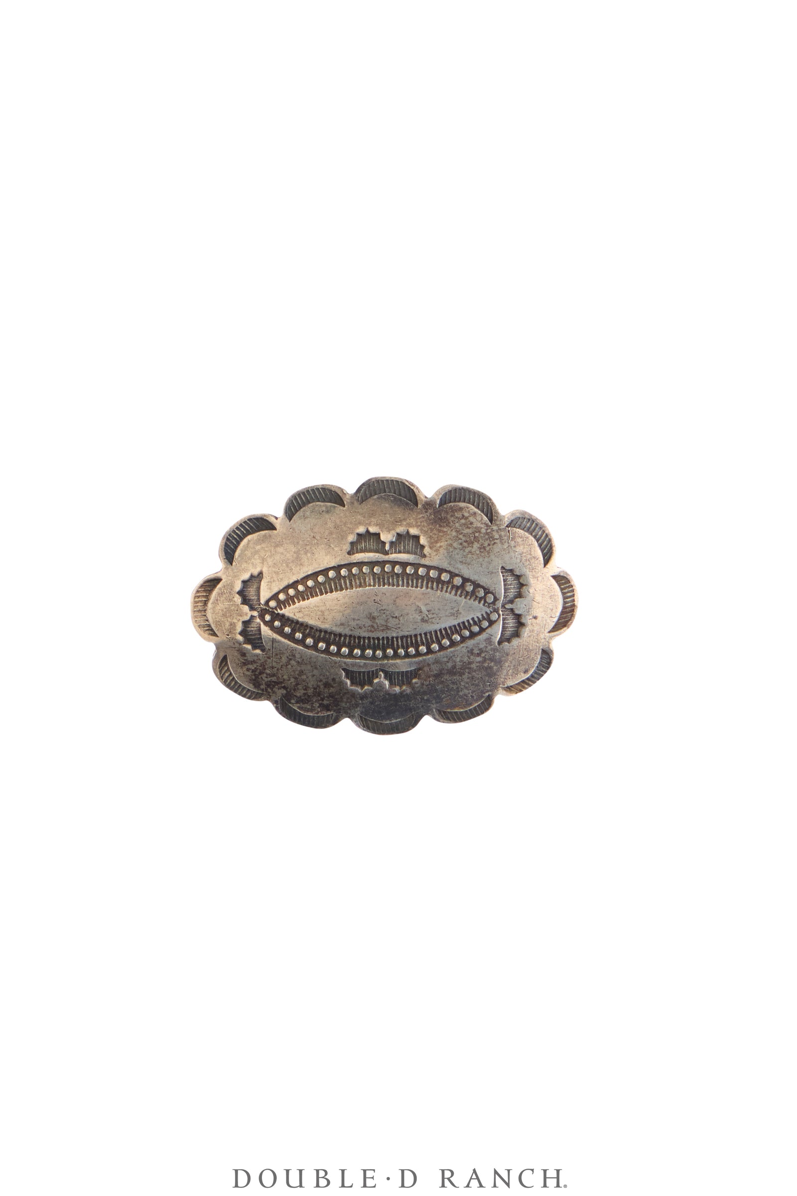 Pin, Concho, Sterling Silver, Repurposed, Upcycled, Vintage, 1258