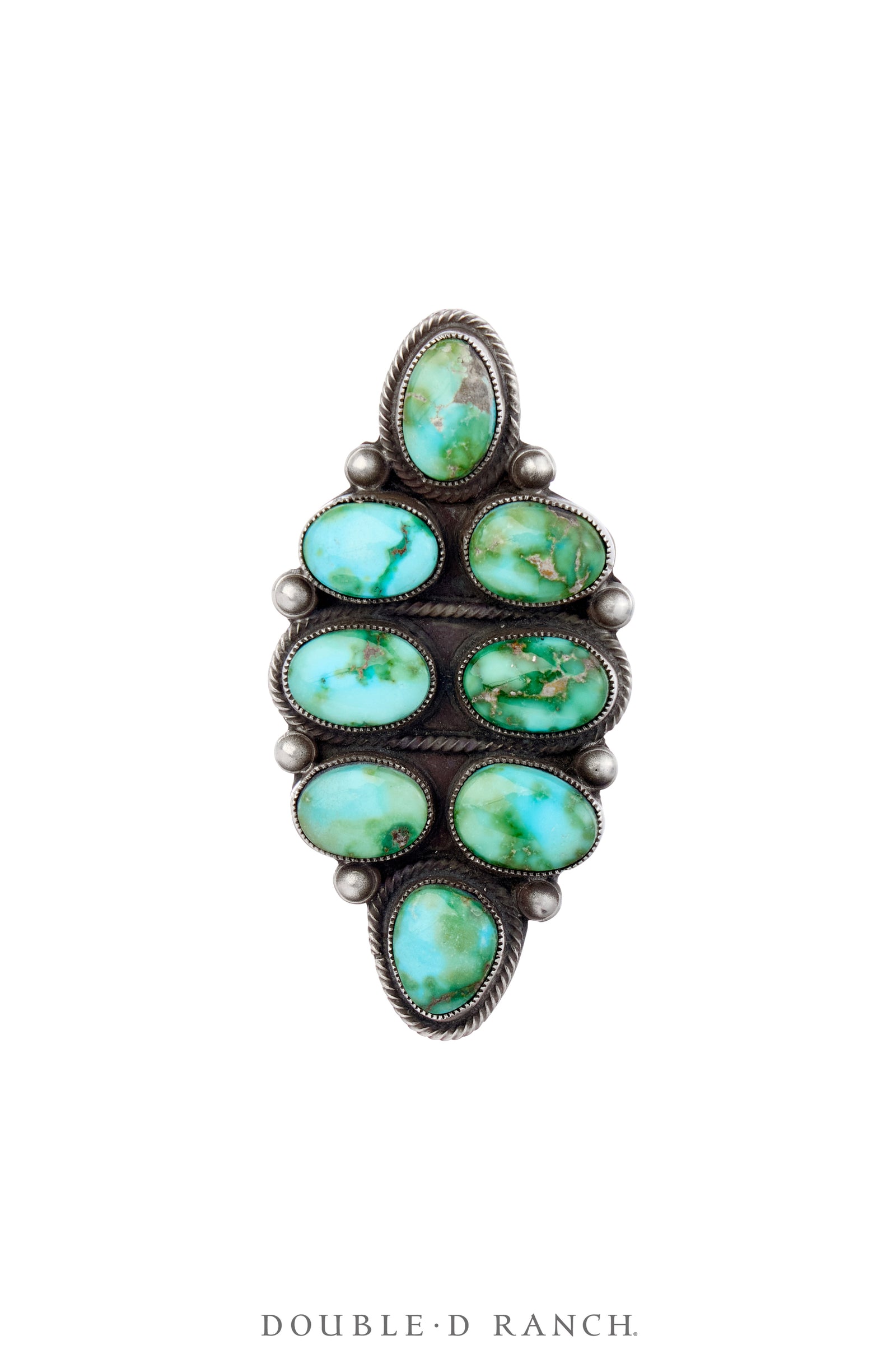 Ring, Cluster, Turquoise, Hallmark, Contemporary, 1067