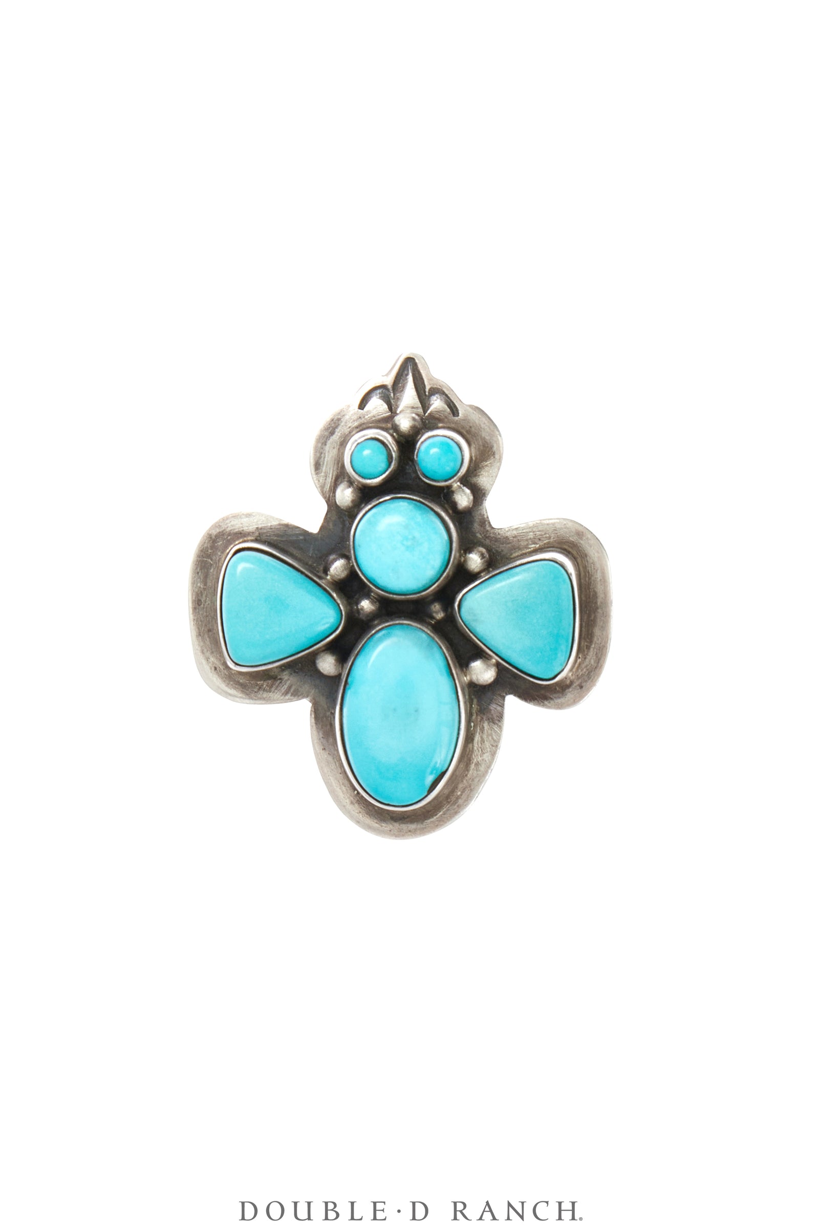 Ring, Novelty, Butterfly, Turquoise, New Old Stock, 1469