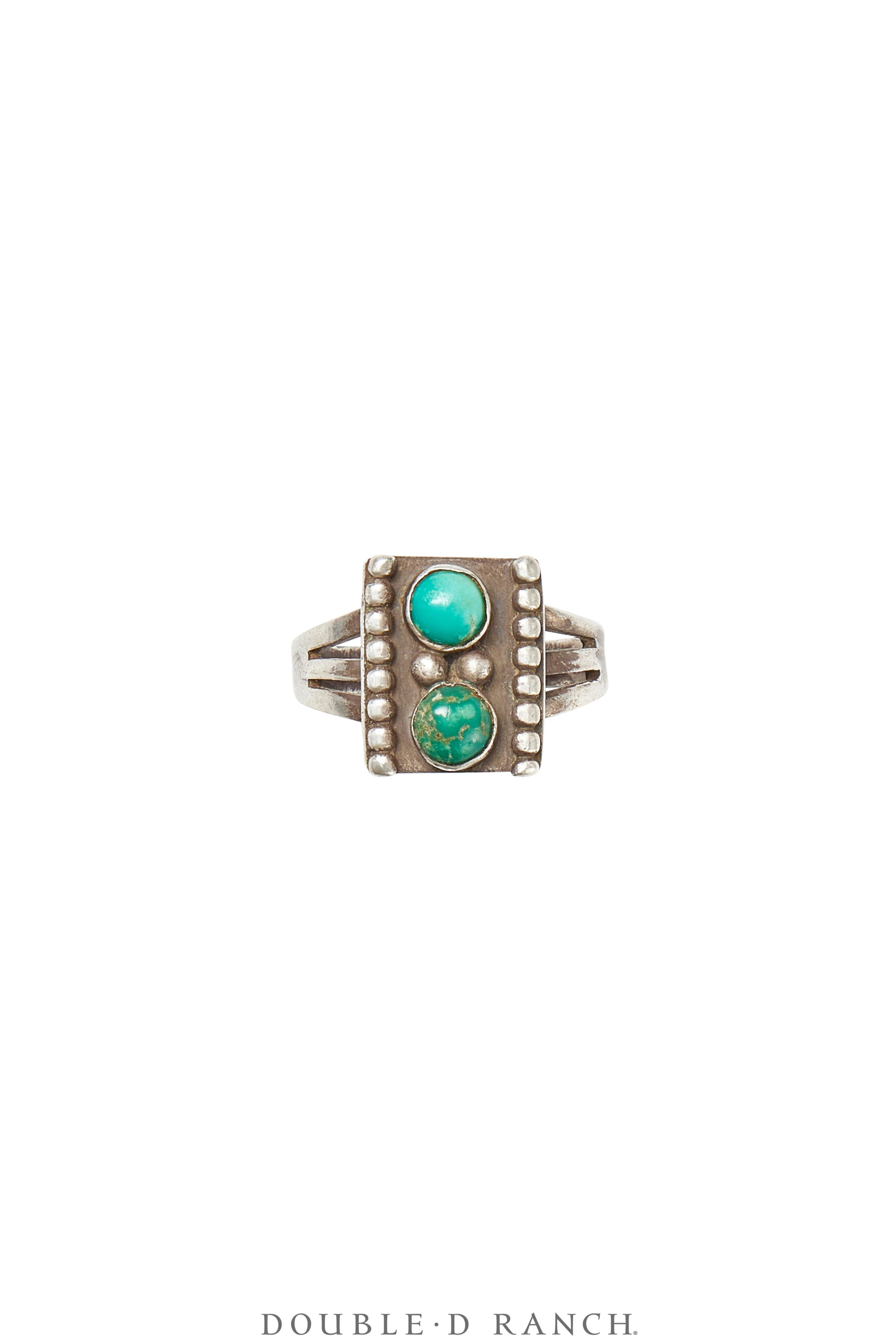 Ring, Fred Harvey Railroad Era, Turquoise, Vintage, 1628