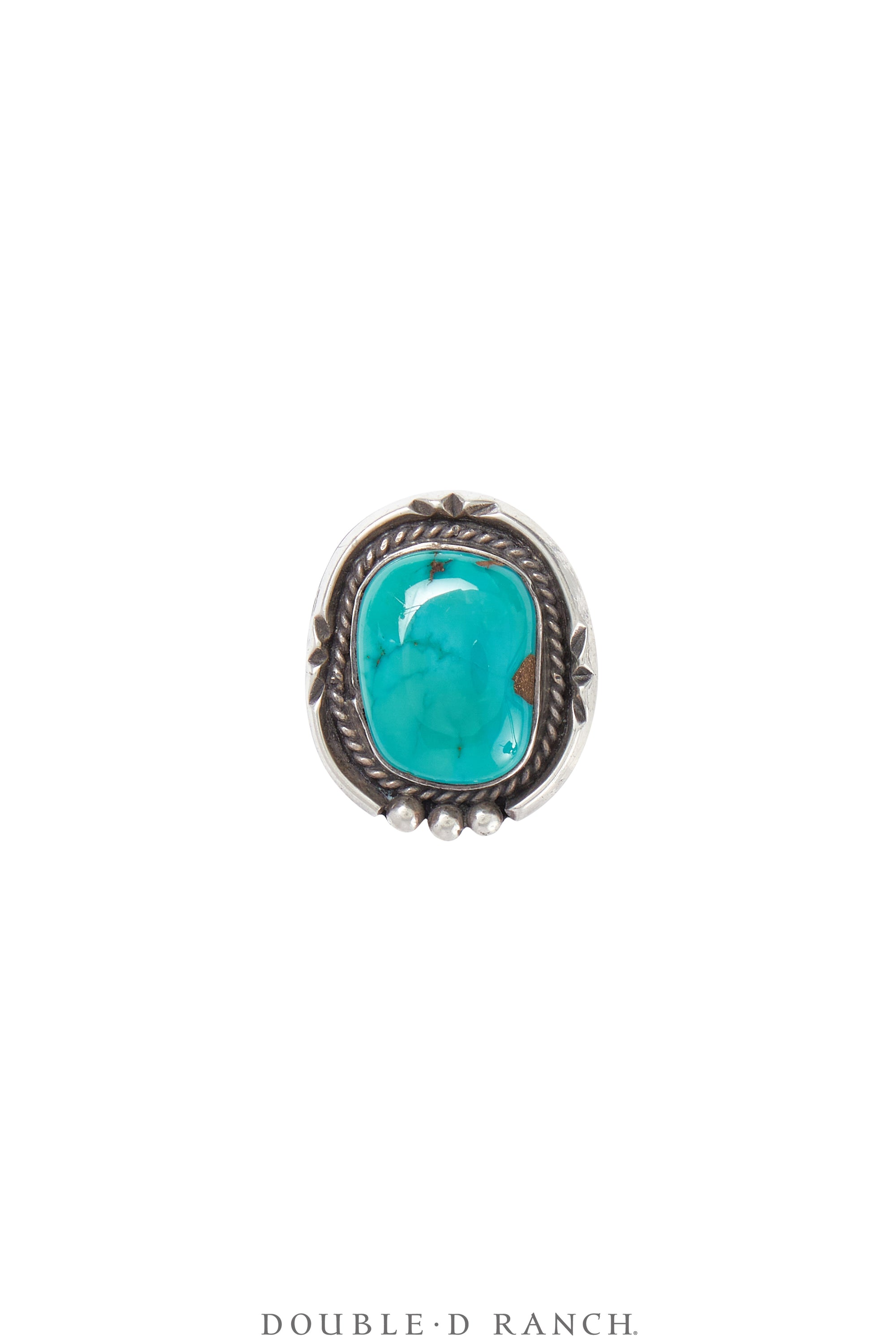 Ring, Single Stone, Turquoise, Vintage, 1536