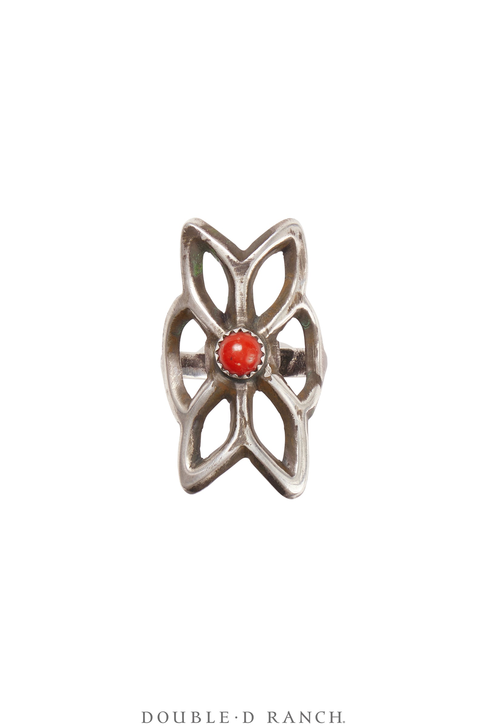 Ring, Shield, Coral, Vintage, 1545