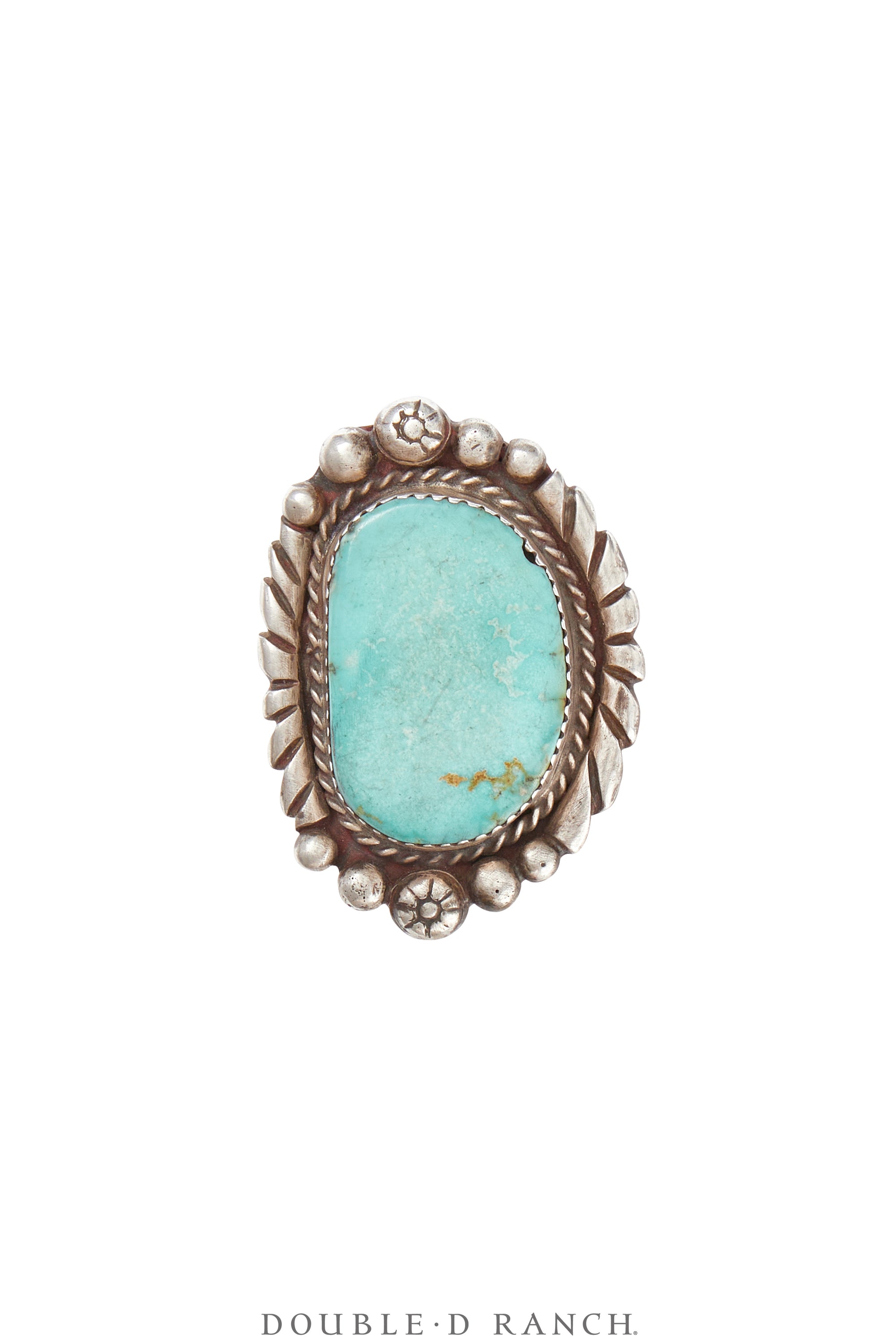 Ring, Natural Stone, Turquoise, Vintage, 1563