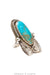 Ring, Natural Stone, Turquoise, Vintage, 1574