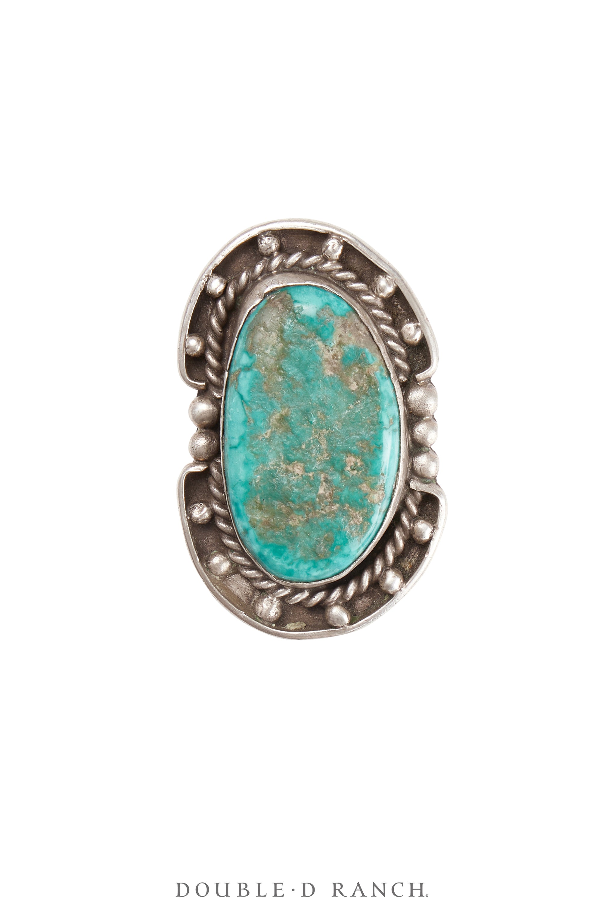 Ring, Natural Stone, Turquoise, Vintage, 1584