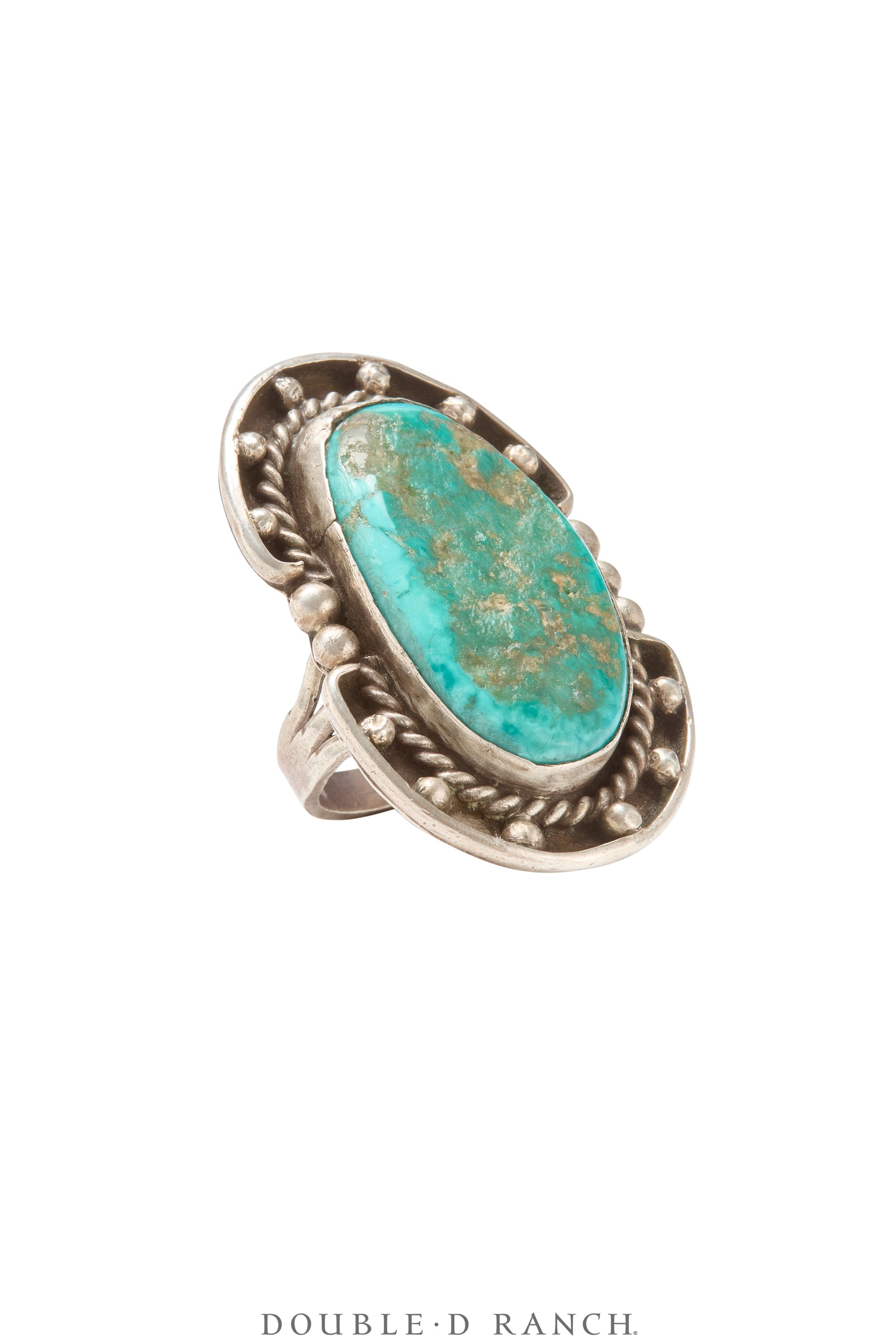 Ring, Natural Stone, Turquoise, Vintage, 1584