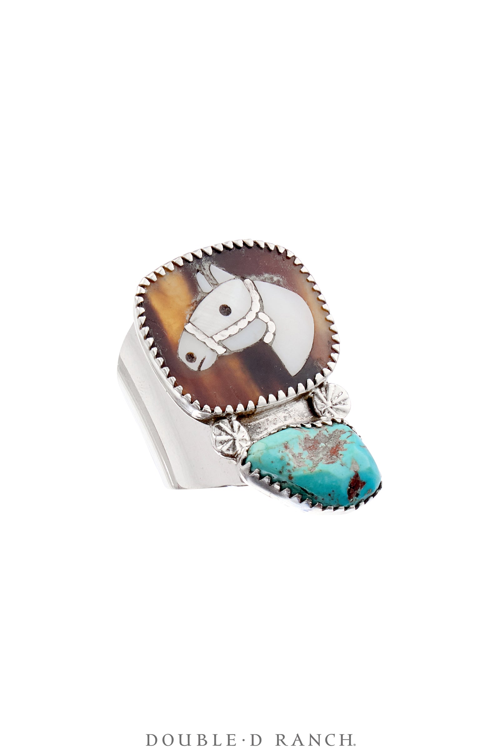 Ring, Inlay,  Horse Profile, Simplicio Attribution, Vintage, 1647