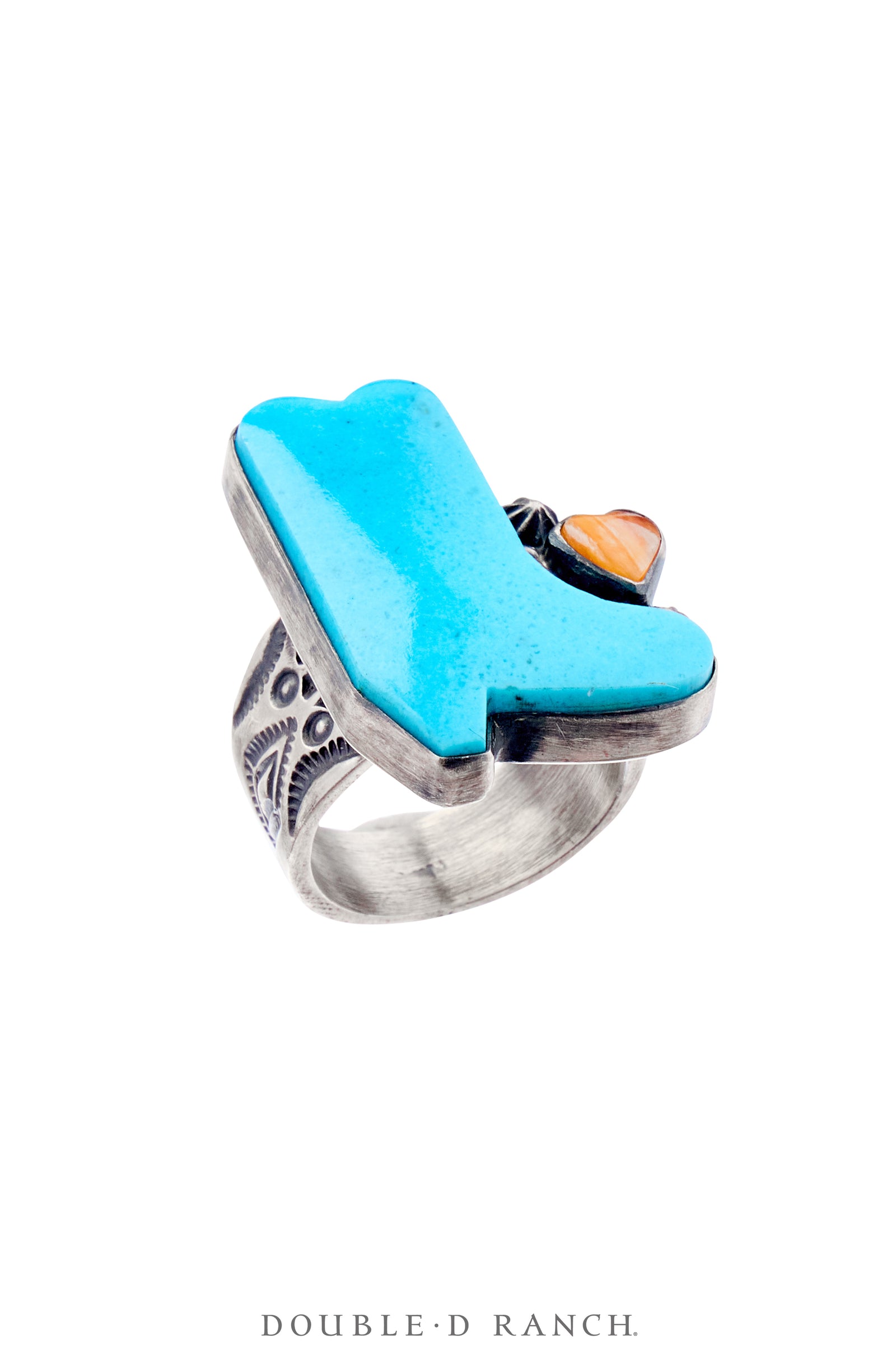 Ring, Novelty, Kingman, Orange Spiny Oyster, Hallmarked, Contemporary, 1531