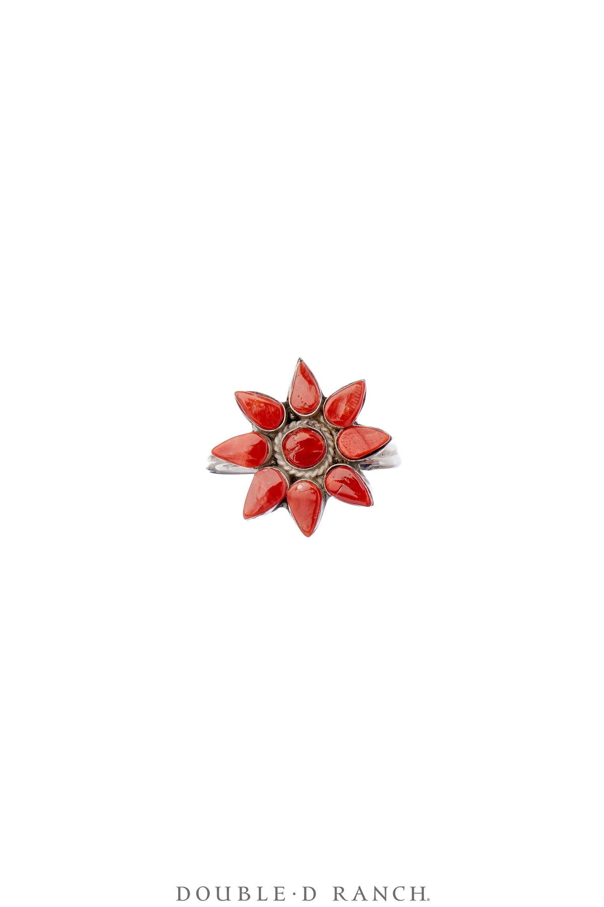 Ring, Cluster, Coral, Flower, Hallmark, Contemporary, 1729