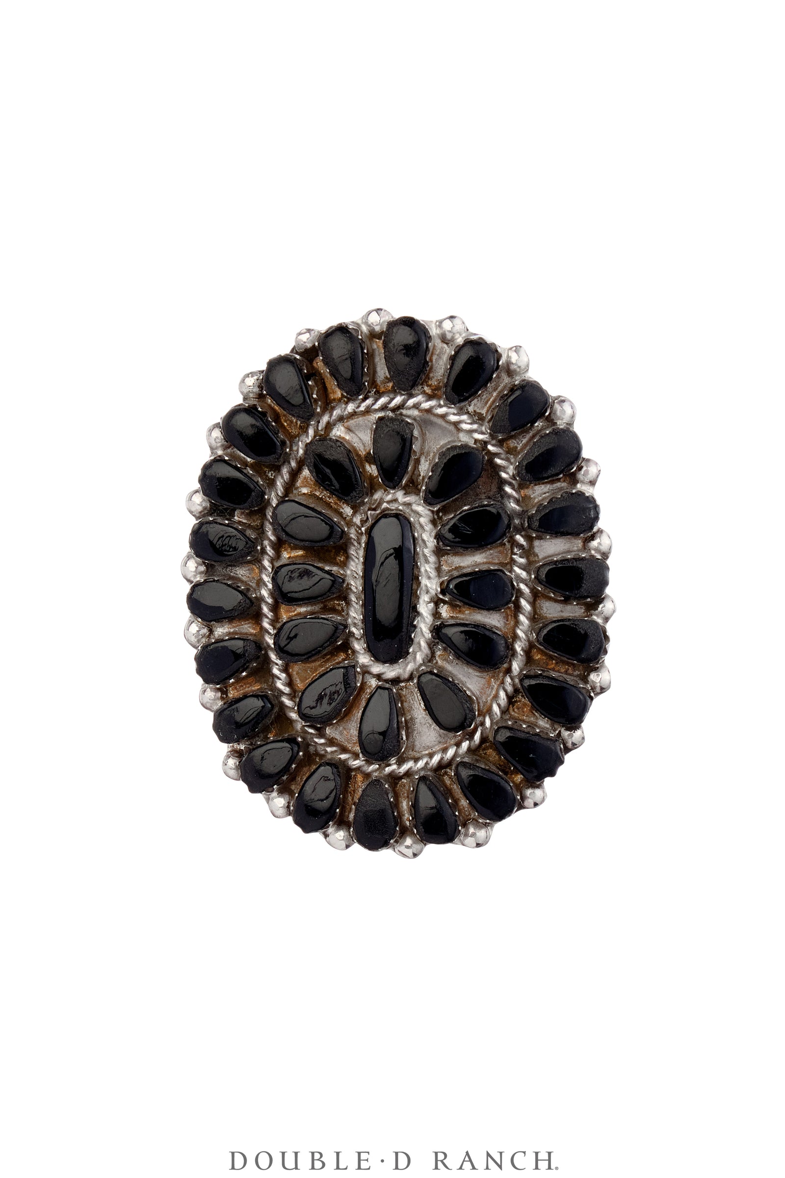 Ring, Cluster, Onyx, Contemporary, 1739