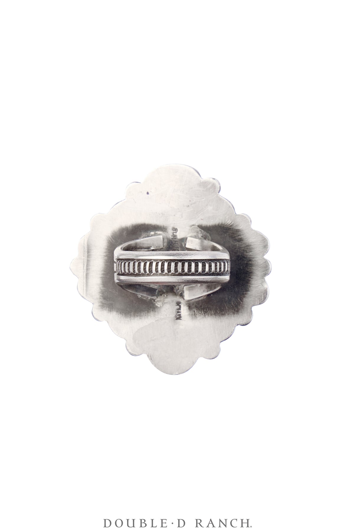 Ring, Cluster, Turquoise & Coral, Calvin Martinez Hallmark, Contemporary 9, 1744