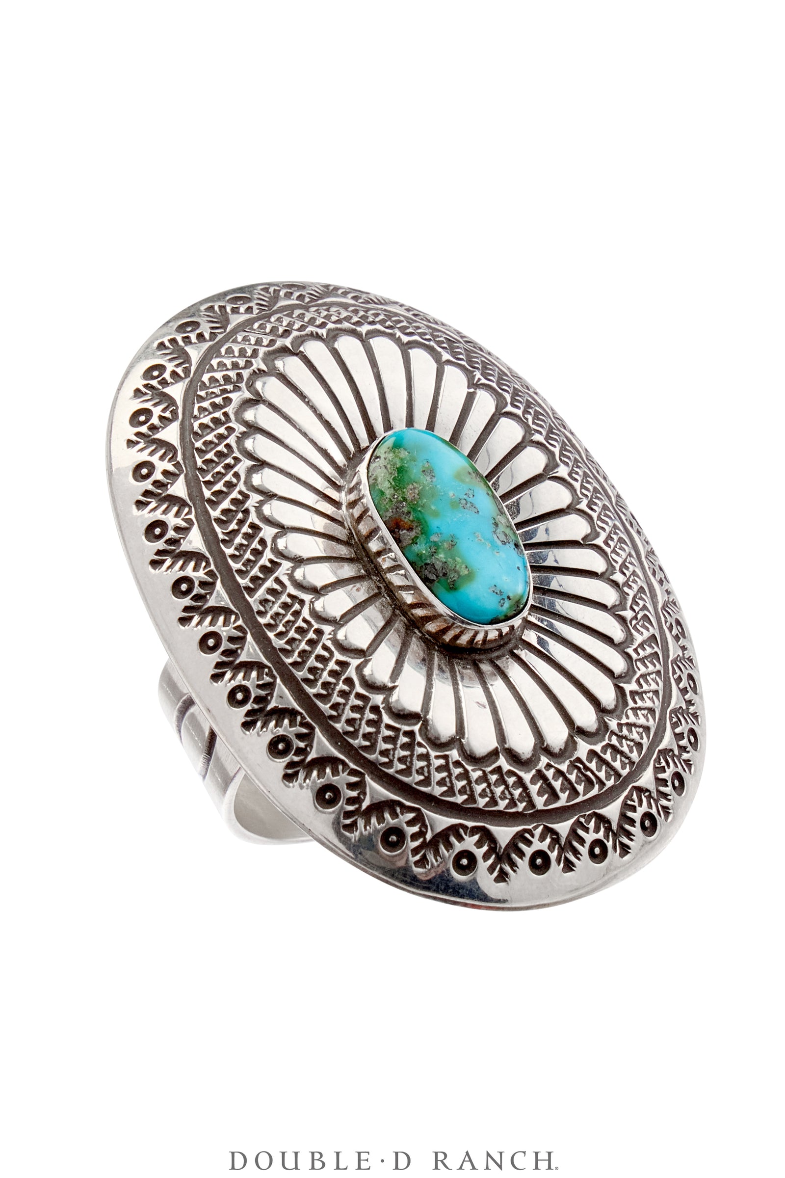 Ring, Concho, Turquoise, Contemporary, 1747