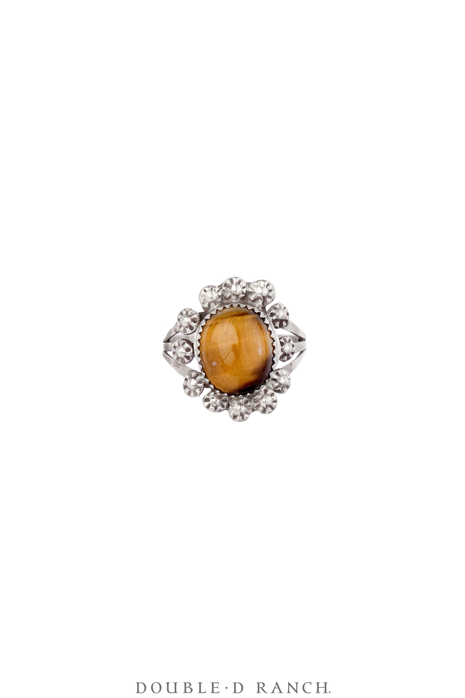 Ring, Natural Stone, Tiger Eye, Hallmark, Contemporary, 1750