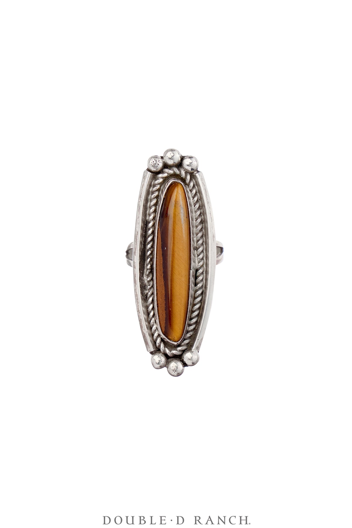 Ring, Natural Stone, Tiger Eye, Hallmark, Contemporary, 1751