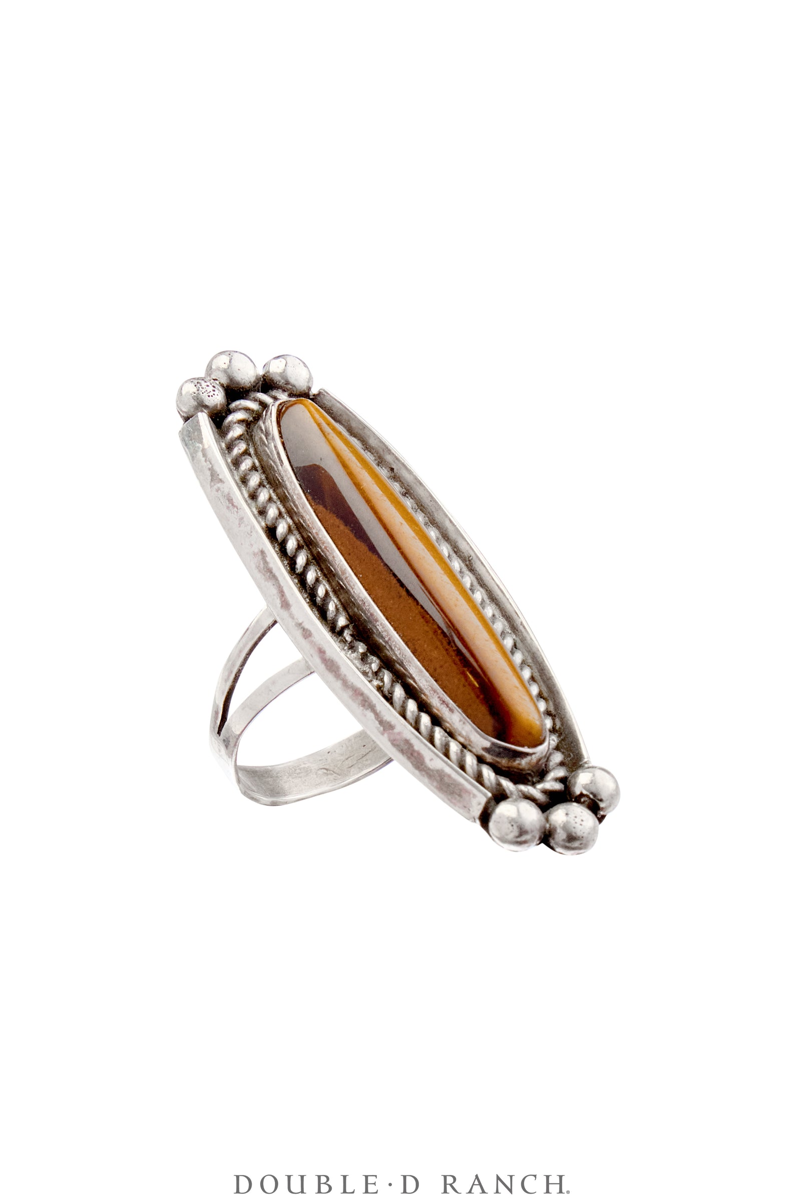 Ring, Natural Stone, Tiger Eye, Hallmark, Contemporary, 1751
