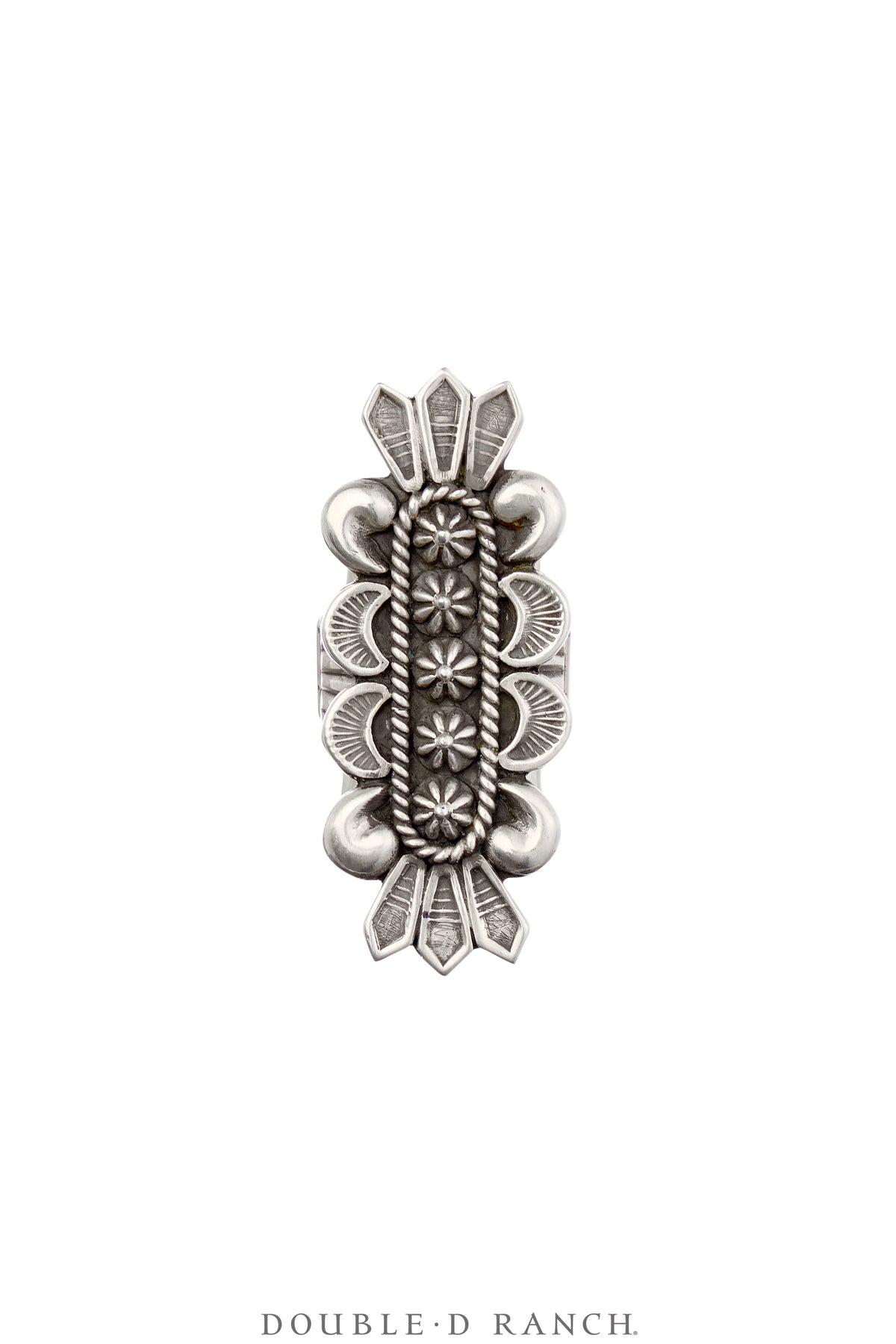 Ring, Shield, Sterling Silver, Hallmark, Contemporary 7.5, 1757