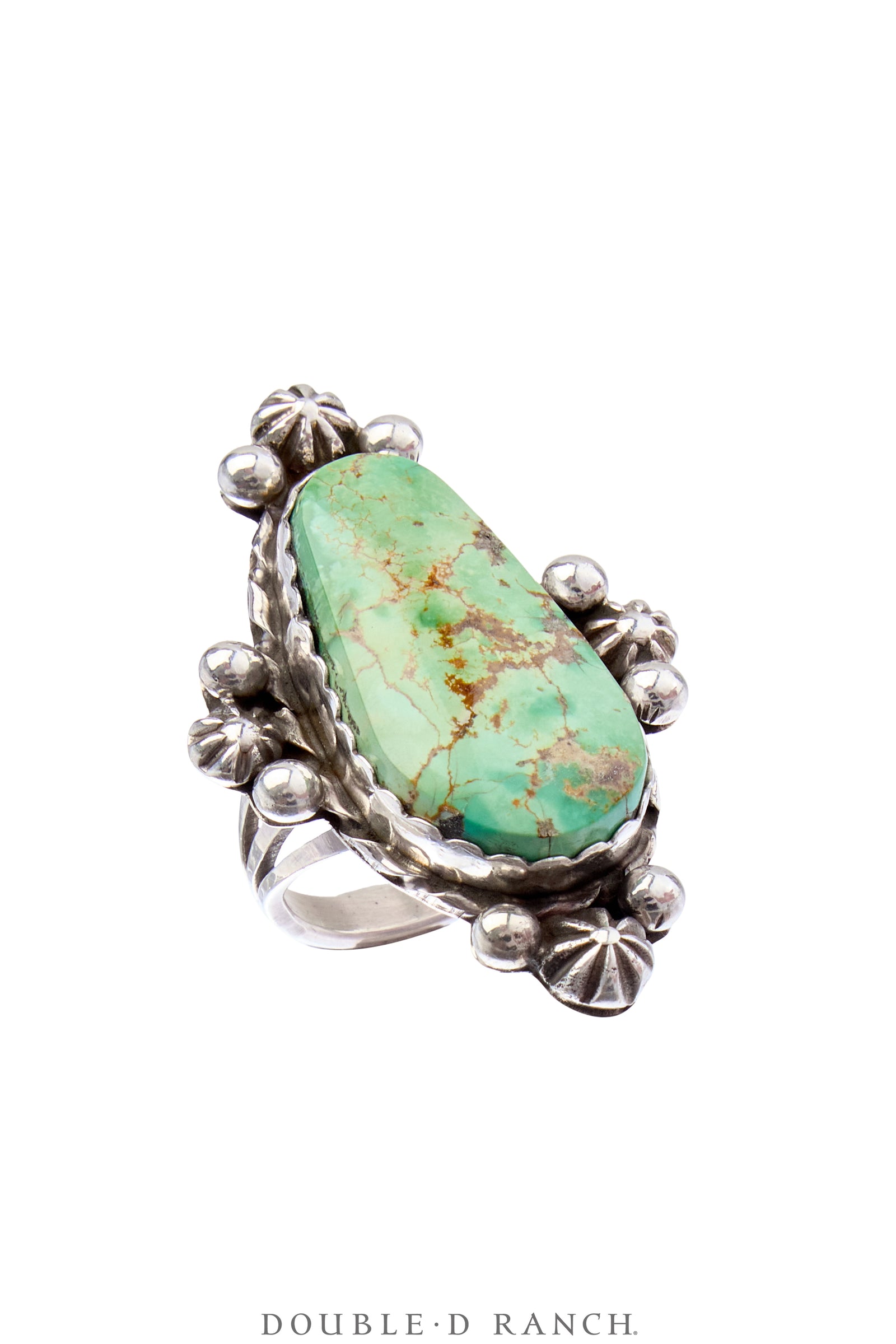Ring, Natural Stone, Turquoise, Hallmark, Contemporary, 8, 1776