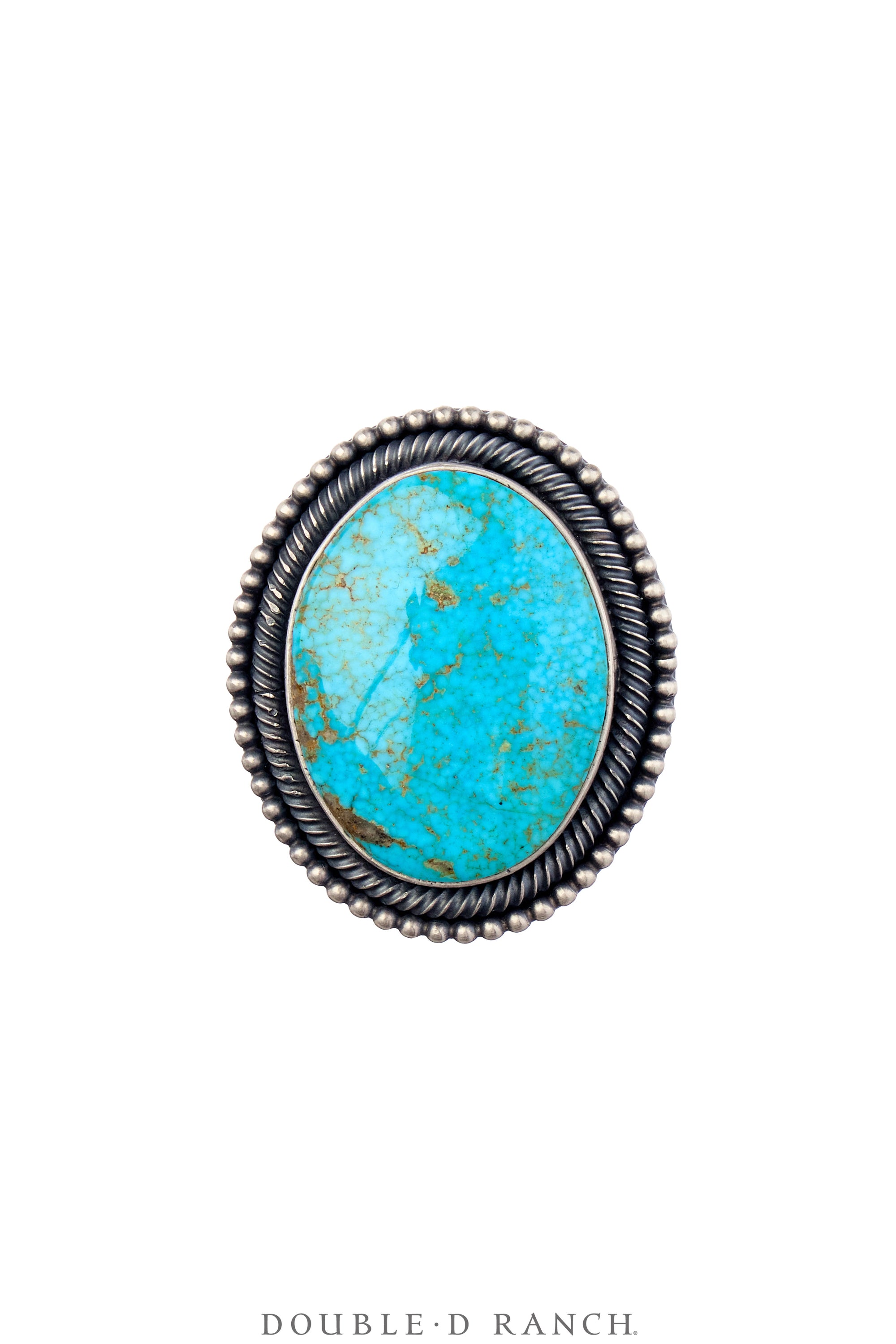 Ring, Natural Stone, Turquoise, Light Matrix, Hallmark, Contemporary, 1799